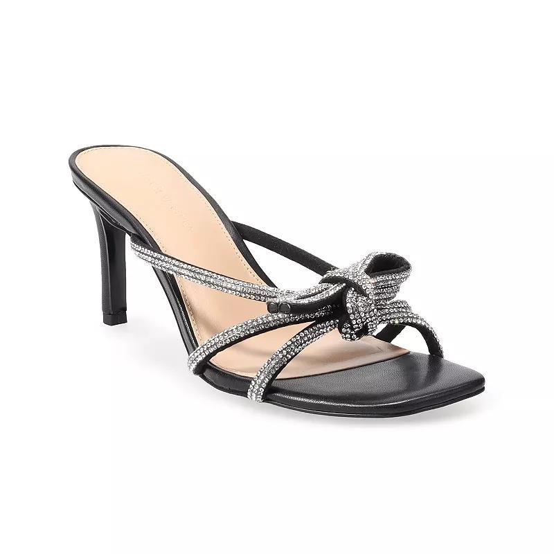 BCBGeneration Selma Women's Rhinestone Dress Sandals, Size: 7.5, Silver Product Image