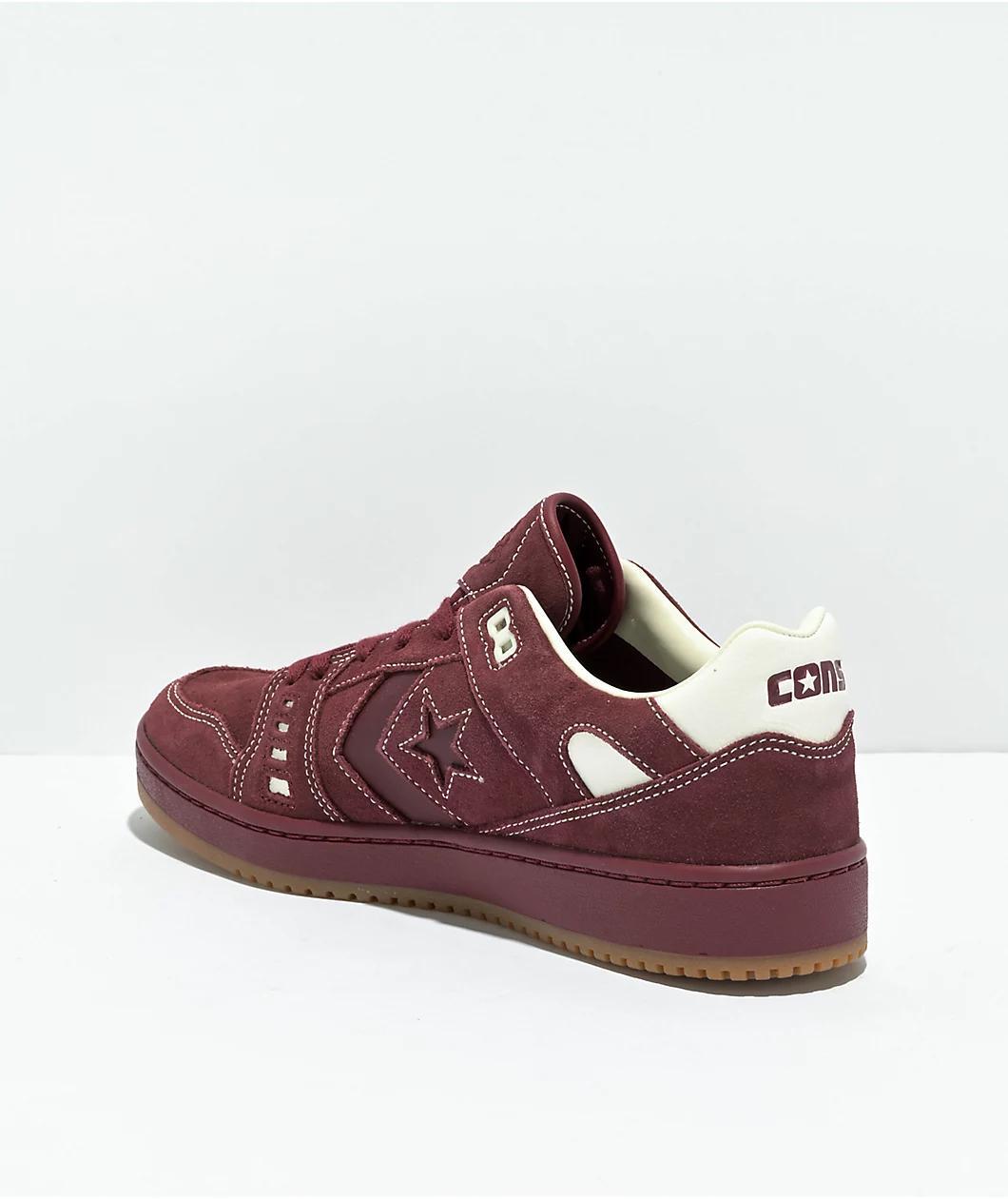 Converse AS-1 Pro Dark Burgundy & Egret Suede Skate Shoes Product Image