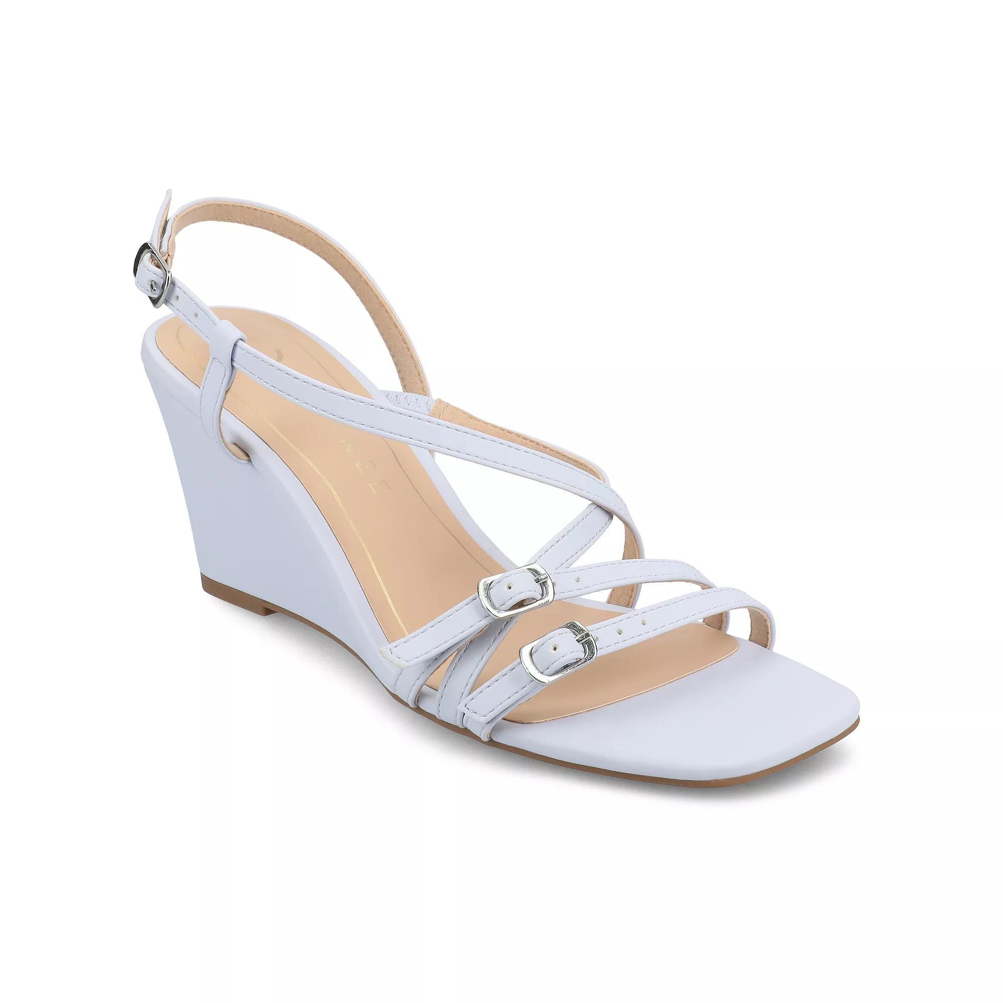 Journee Collection Womens Clinnne Wedge Sandal Product Image