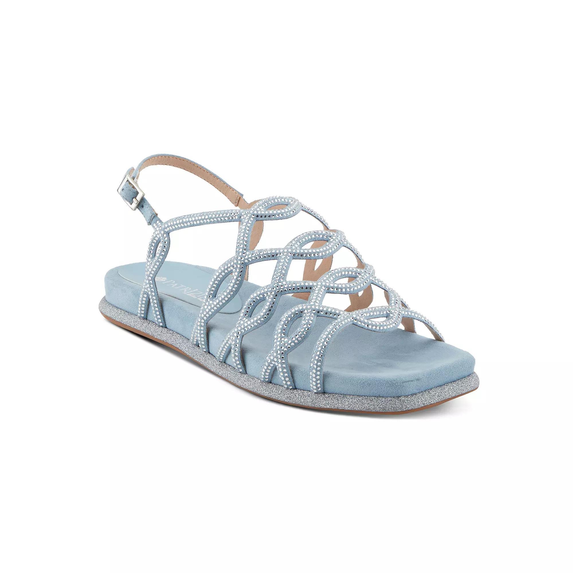 Patrizia Glamgloss Women's Rhinestone Strappy Sandals, Size: 39, Light Blue Product Image