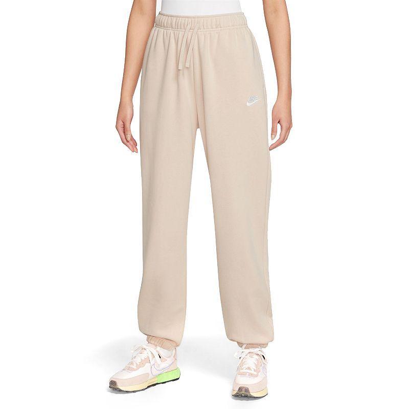 Womens Nike Sportswear Club Fleece Mid-Rise Oversized Sweatpants Product Image
