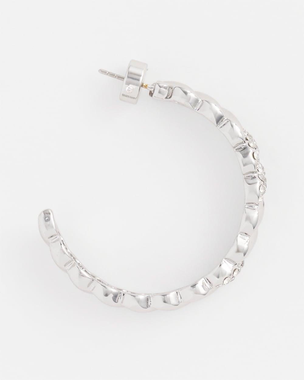 No Droop™ Orange CC Hoop Earrings Product Image
