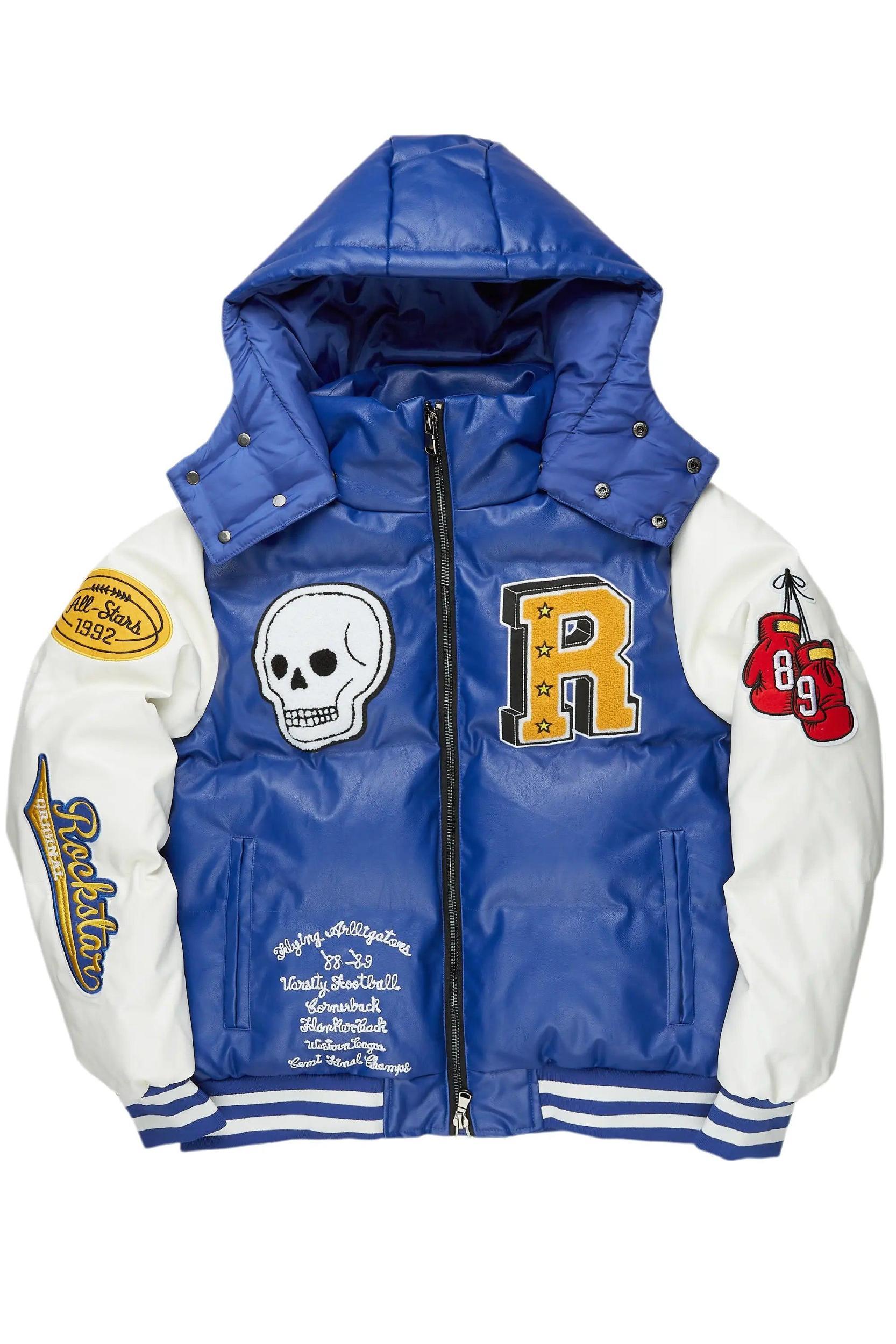 Eisen Royal Blue Puffer Jacket Male Product Image