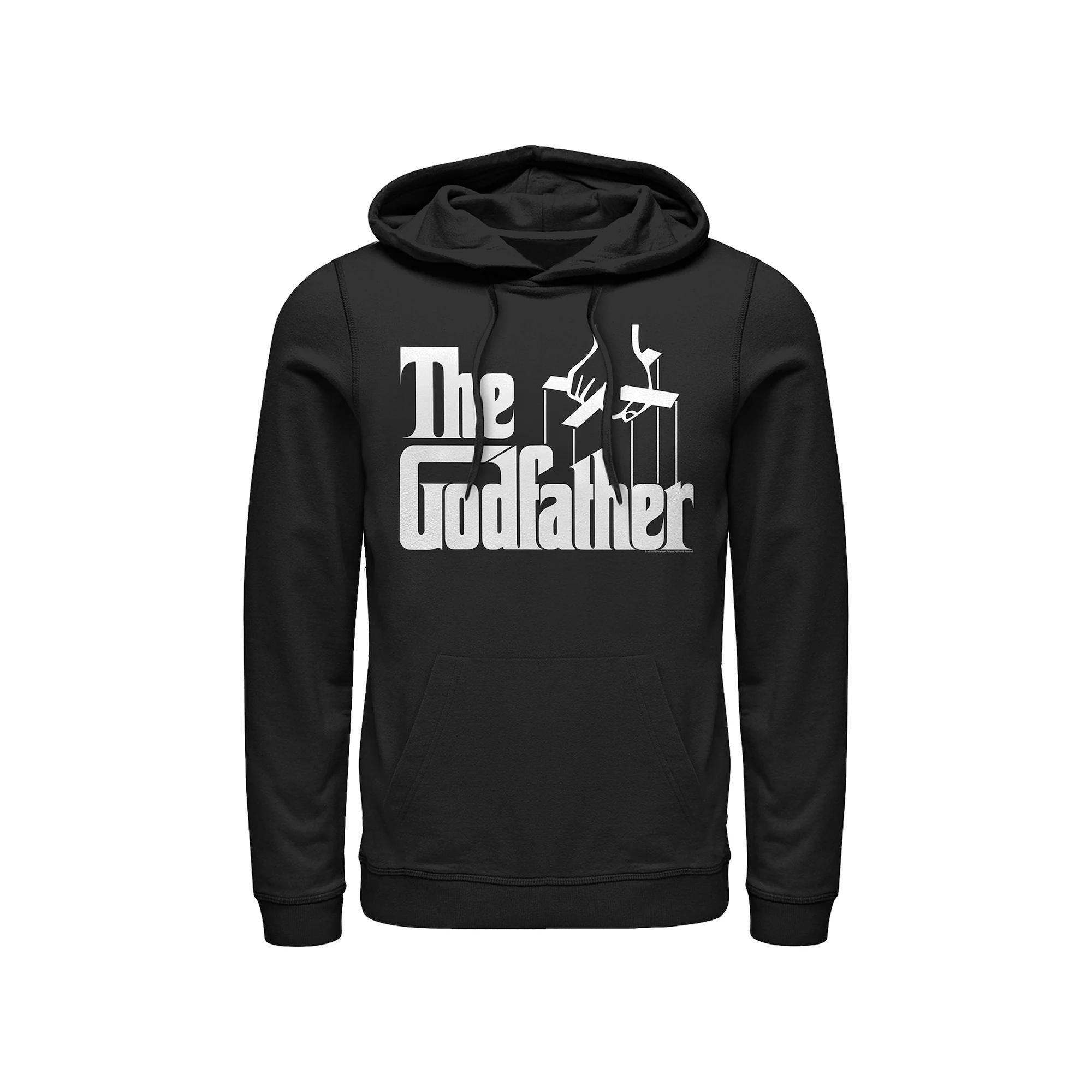 Men's The Godfather Title Logo Hoodie, Size: Medium, Black Product Image
