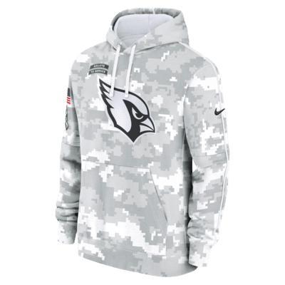 Arizona Cardinals Salute to Service Primary Edge Club Nike Men's NFL Pullover Hoodie Product Image