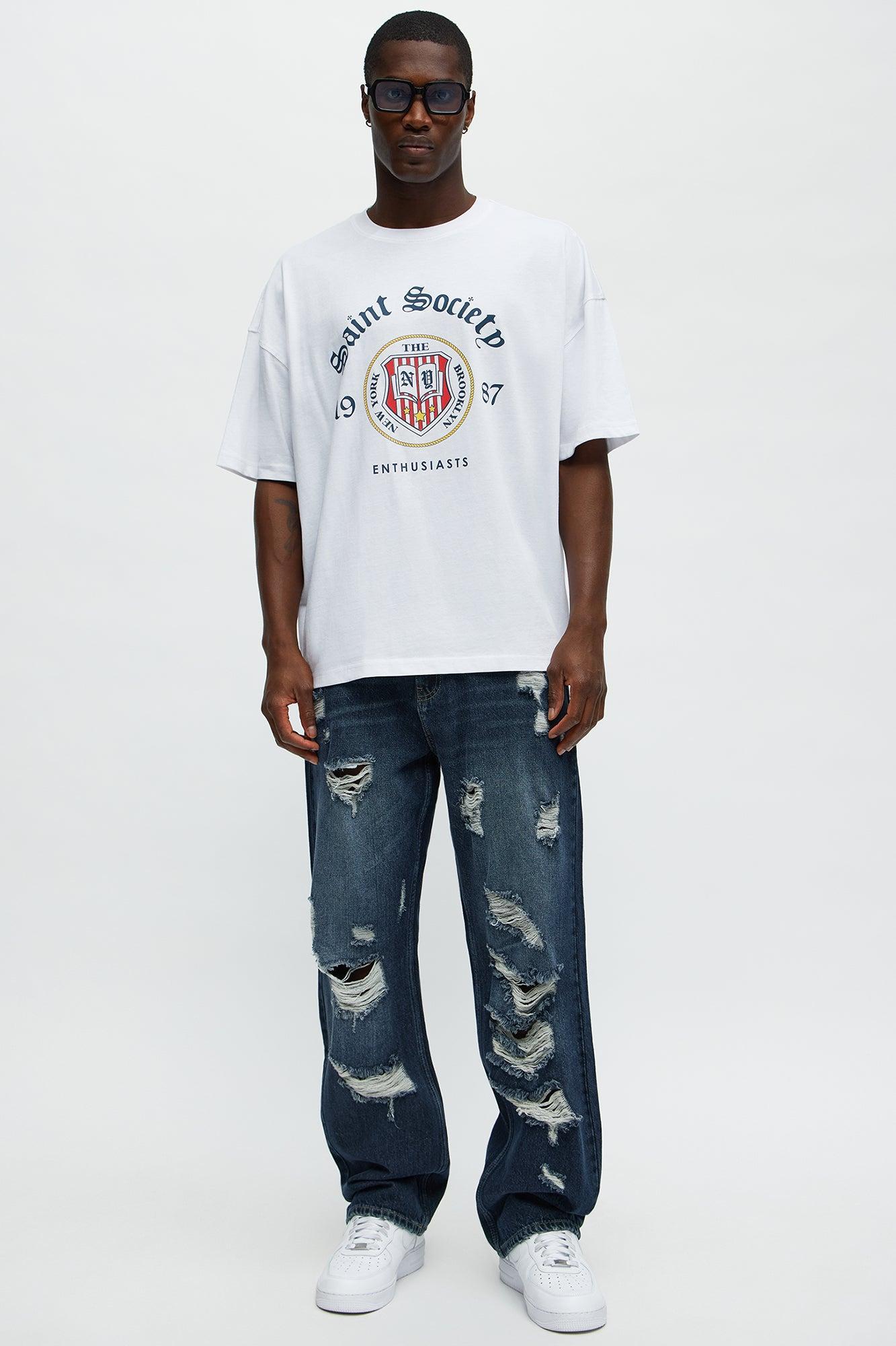 Saint Society 1987 Oversized Short Sleeve Tee - White Product Image