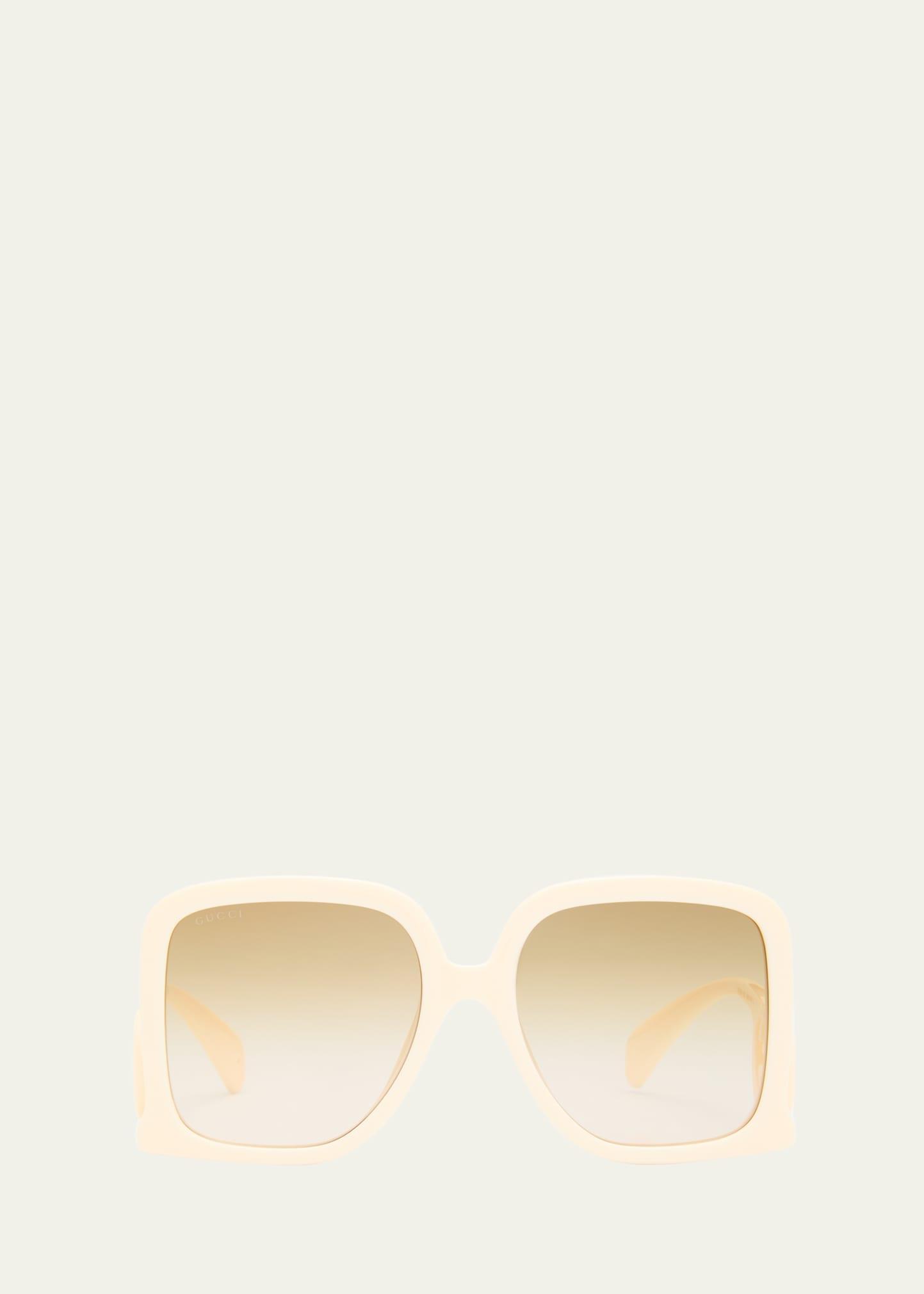 Womens 58MM Rectangular Sunglasses Product Image