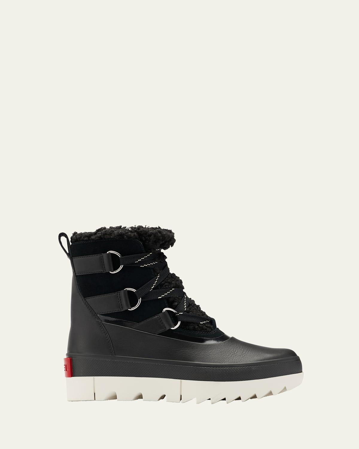 Joan Of Arctic Leather Faux-Fur Snow Booties Product Image