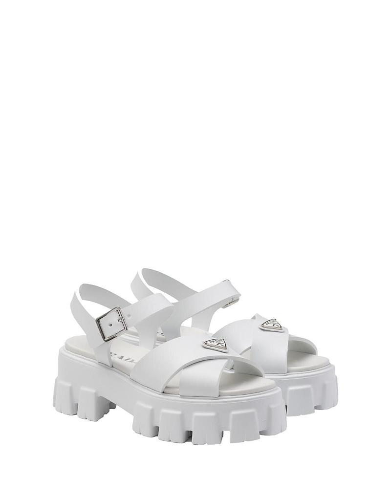 Prada Womens Monolith Rubber Sandals Product Image