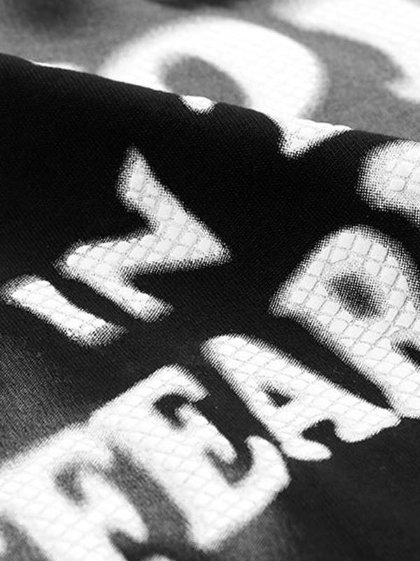 Men's Letter Ghost Print Sweatshirt Product Image