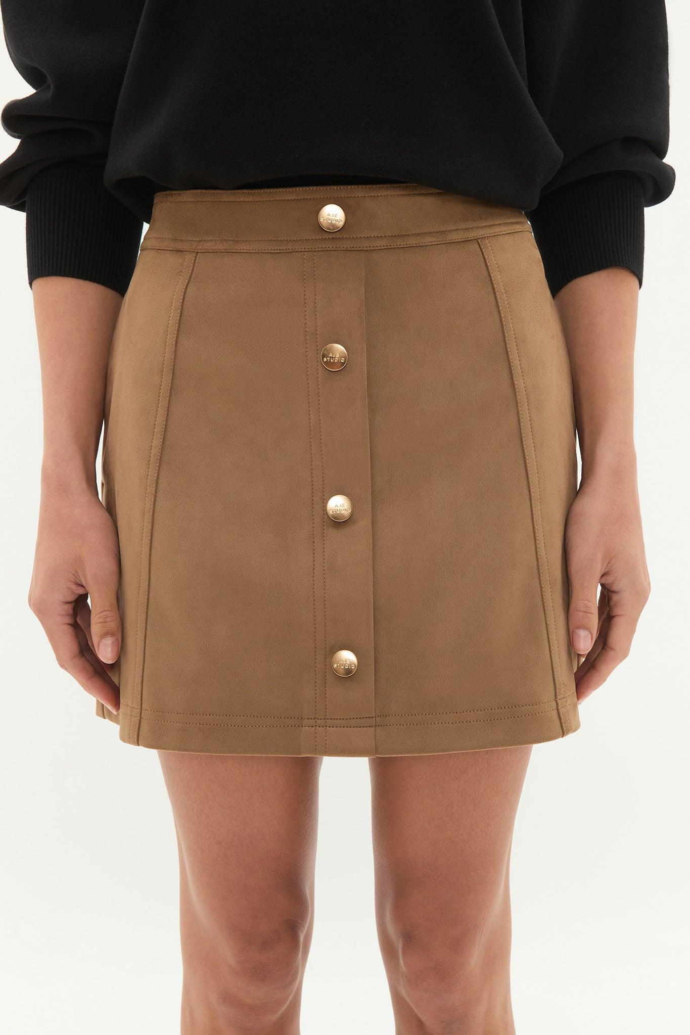 Calyx Vegan Suede Skirt Product Image