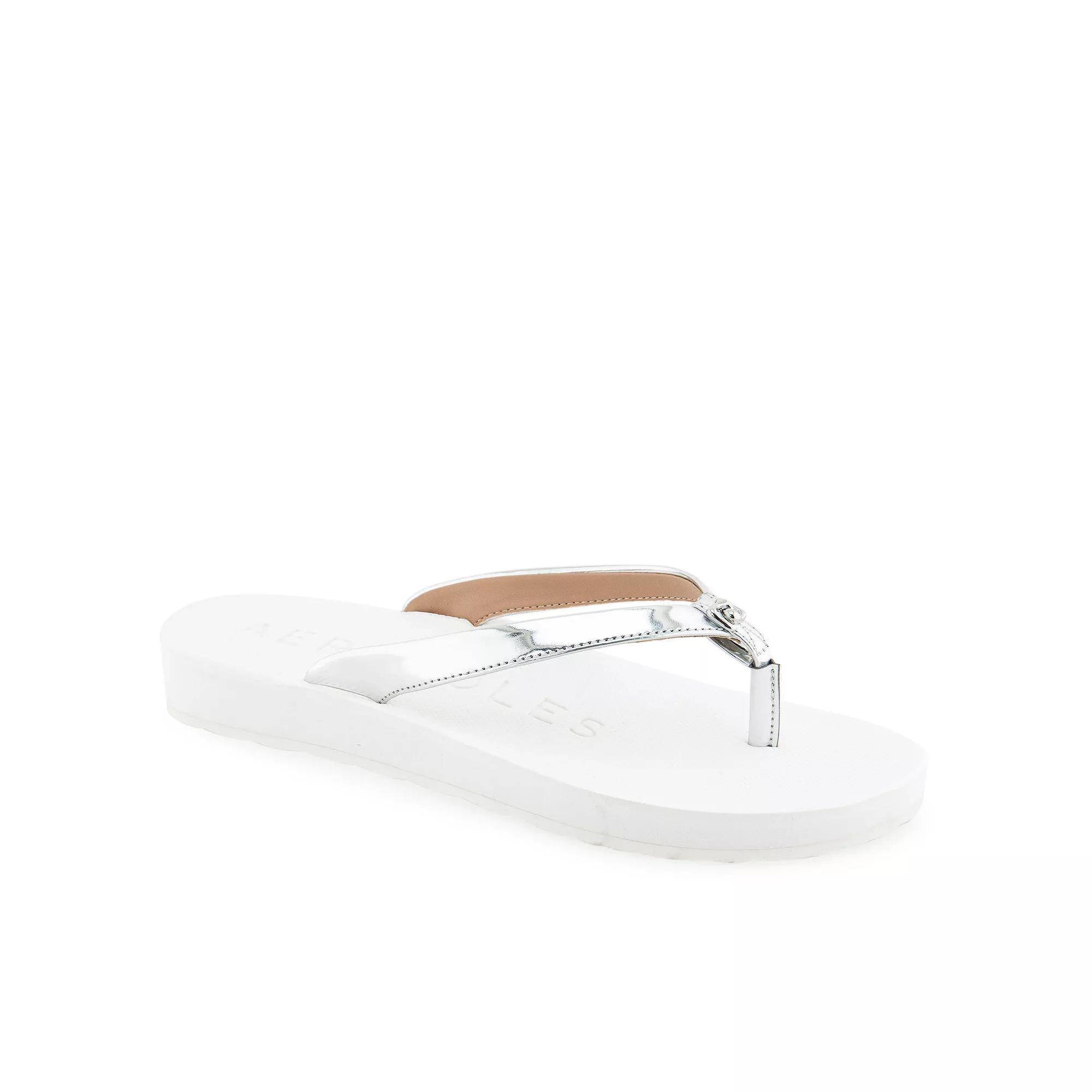 Aerosoles Jace Women's Flip-Flop Sandals, Size: 5.5 Medium, Silver Product Image