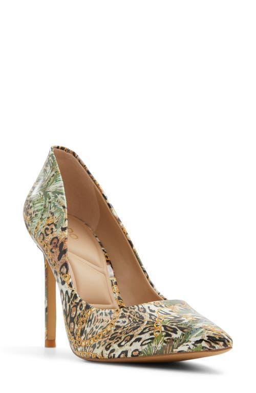 Aldo Womens Stessy 2.0 Printed Pointed-Toe Stiletto Pumps Product Image