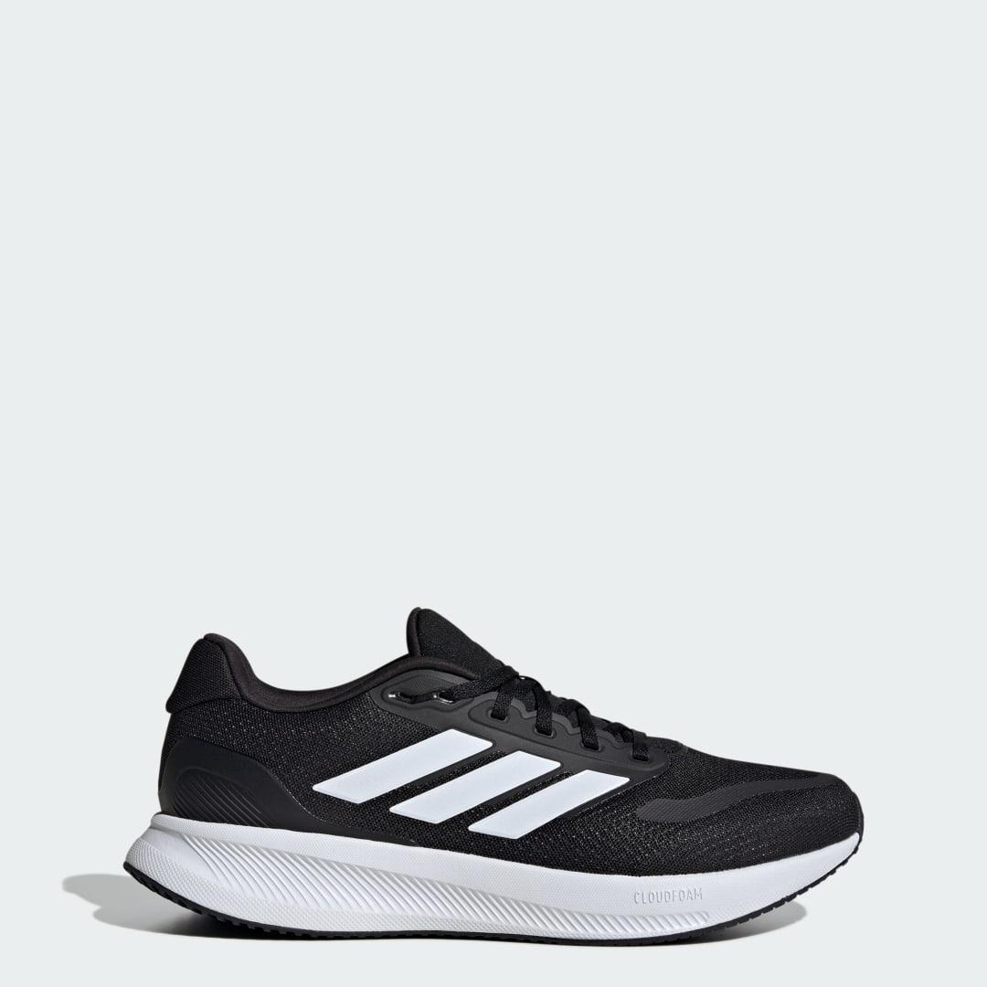 adidas Runfalcon 5 Wide Running Shoes Core Black 9 Mens Product Image