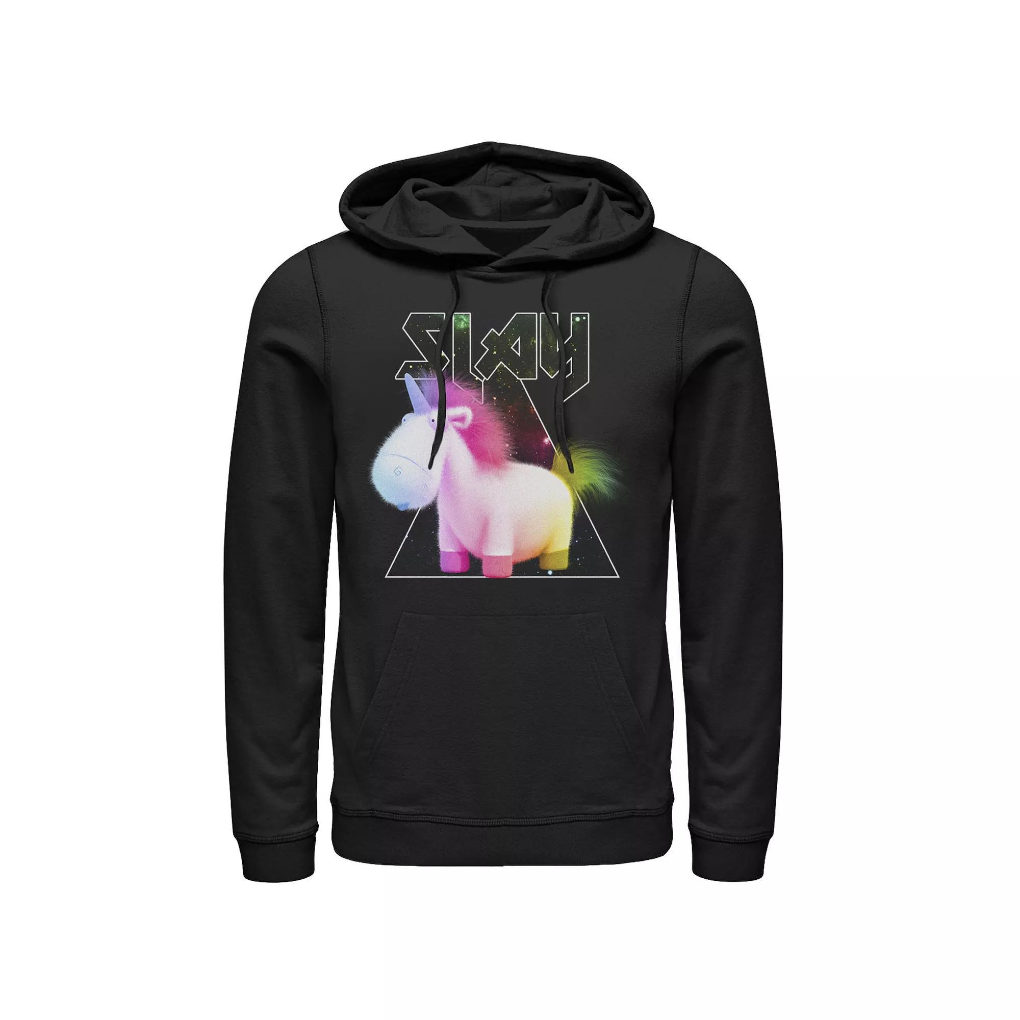Men's Despicable Me Minions Fluffy Slay Graphic Hoodie, Size: Small, Black Product Image
