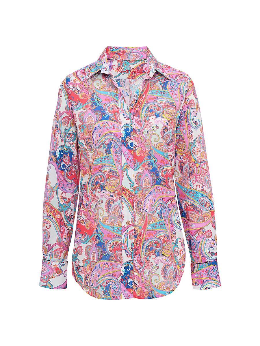 Womens Carrie Paisley Cotton Shirt Product Image