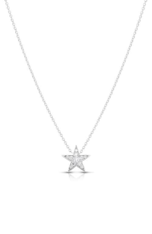 Womens Tiny Treasures 18K White Gold & 0.26 TCW Diamond Star Necklace Product Image