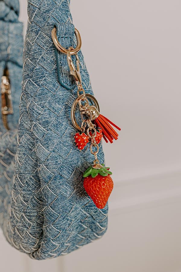 Strawberry Kisses Keychain Bag Charm Product Image