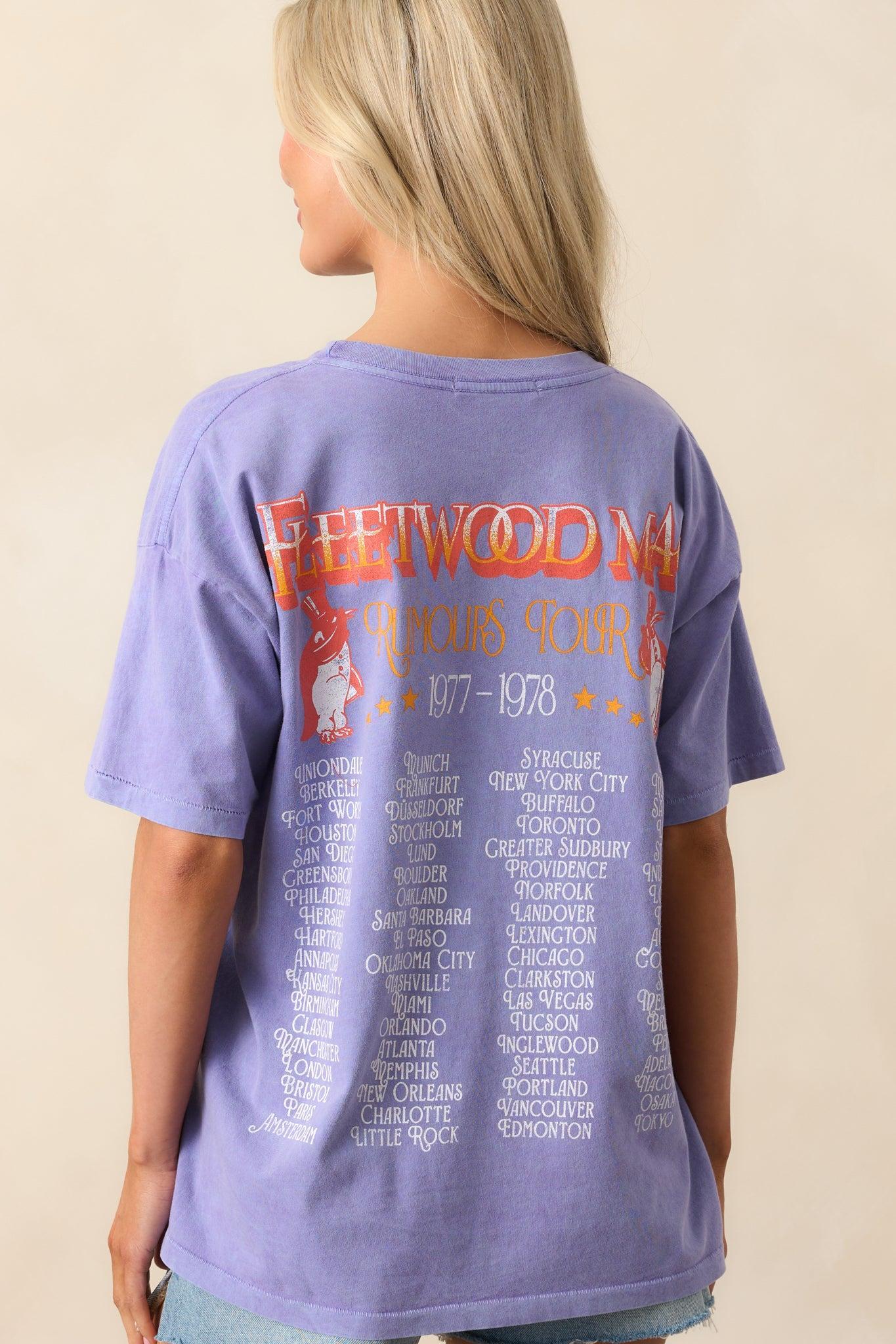 Fleetwood Mac Purple Mist Rumors Tour Merch Tee Product Image