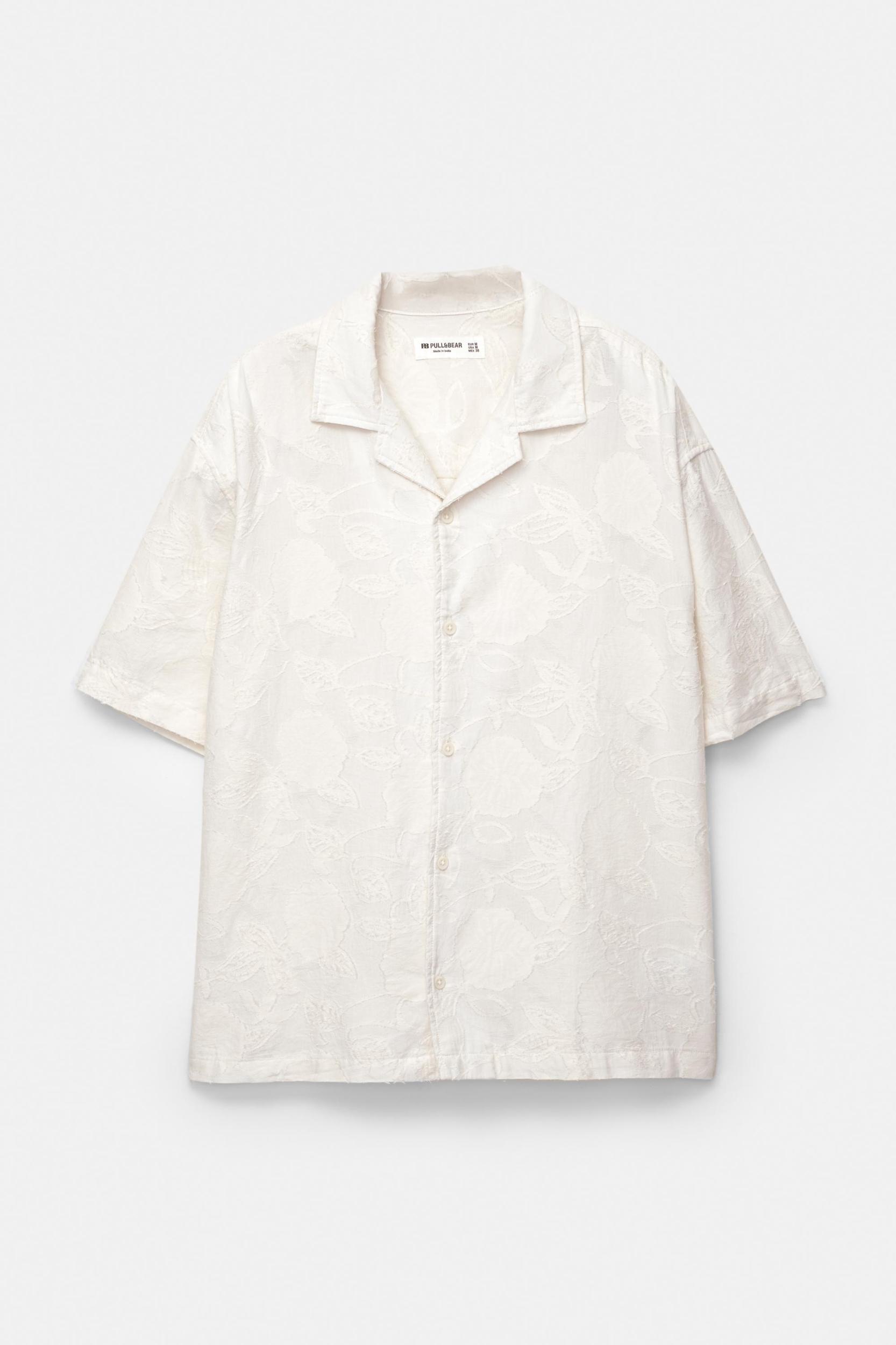 Floral jacquard shirt Product Image