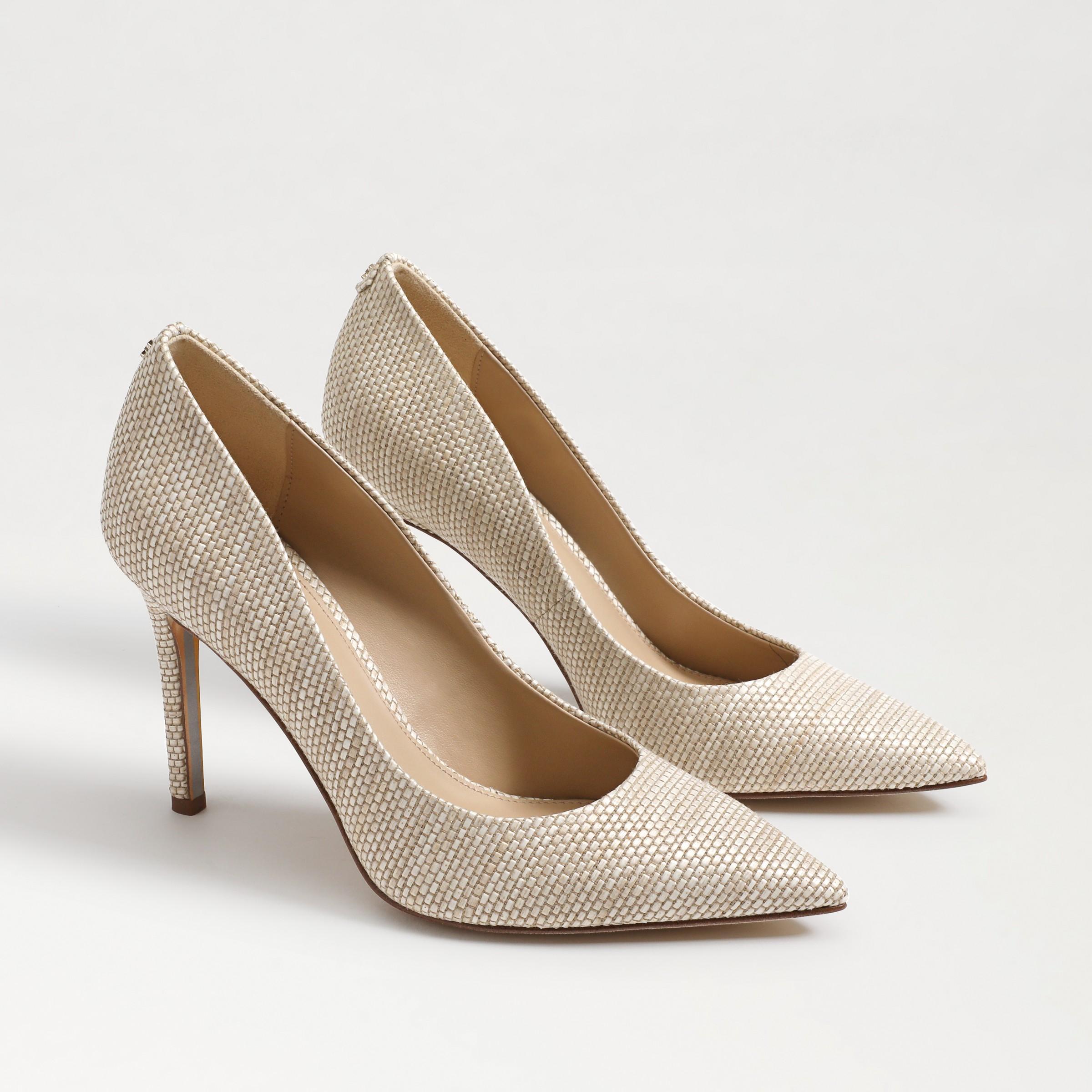 Sam Edelman Hazel Pointed Toe Pump Light Natural Weave Product Image