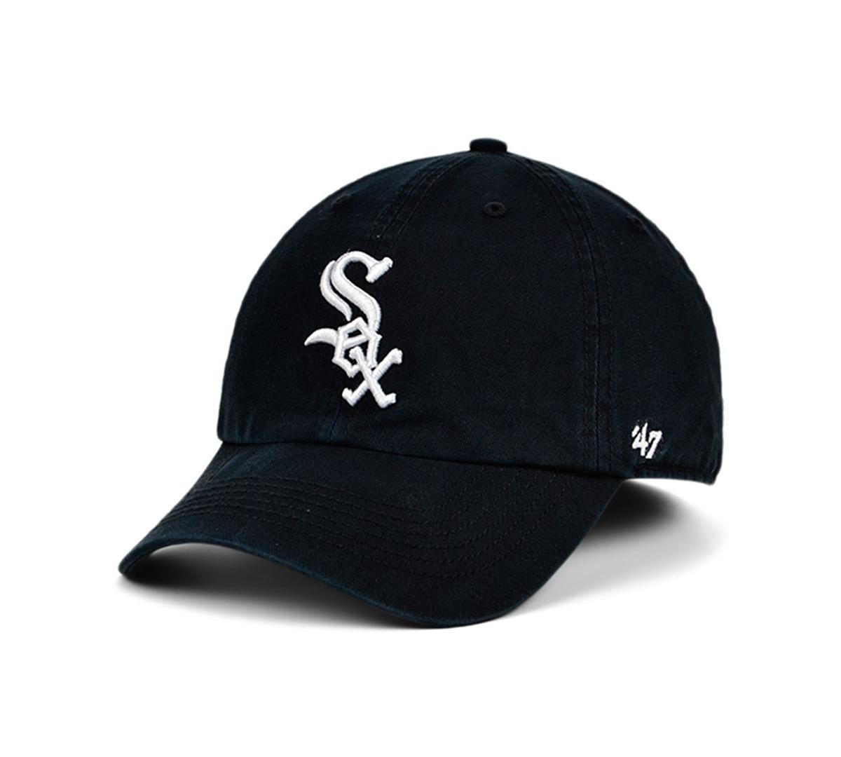 Men's '47 Black Chicago White Sox Franchise Logo Fitted Hat, Size: 2XL Product Image