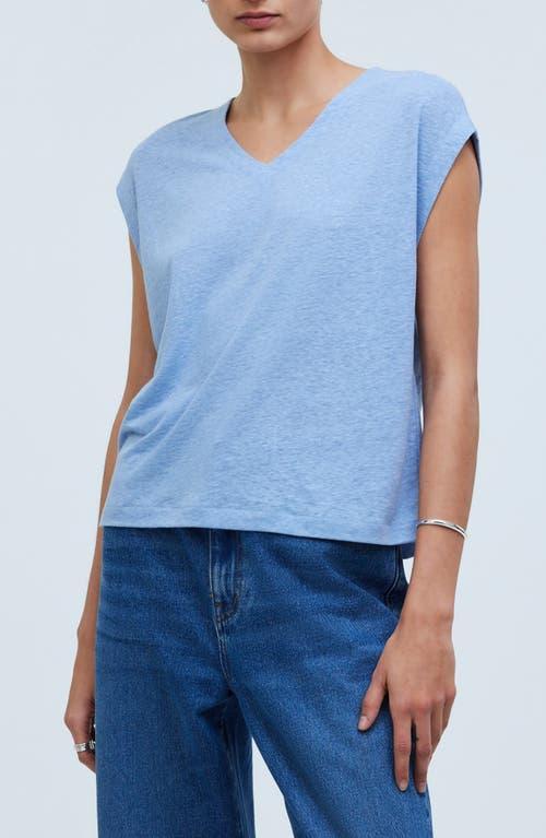 Madewell Relaxed V-Neck Tee (Eyelet ) Women's Clothing Product Image