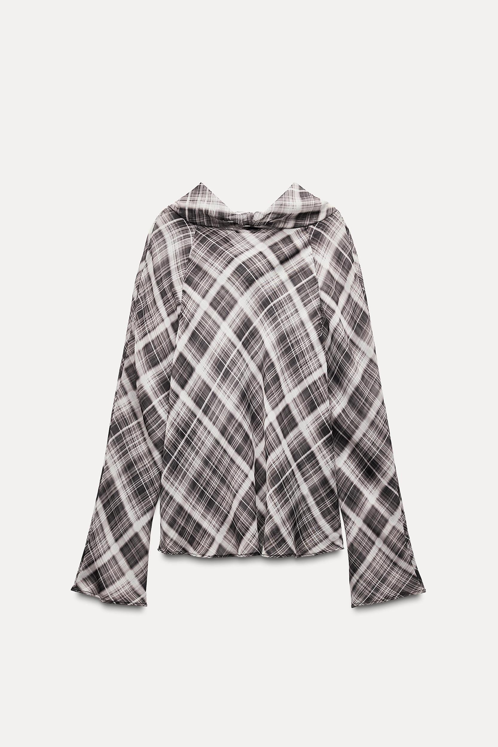 PRINTED DRAPED TOP ZW COLLECTION Product Image