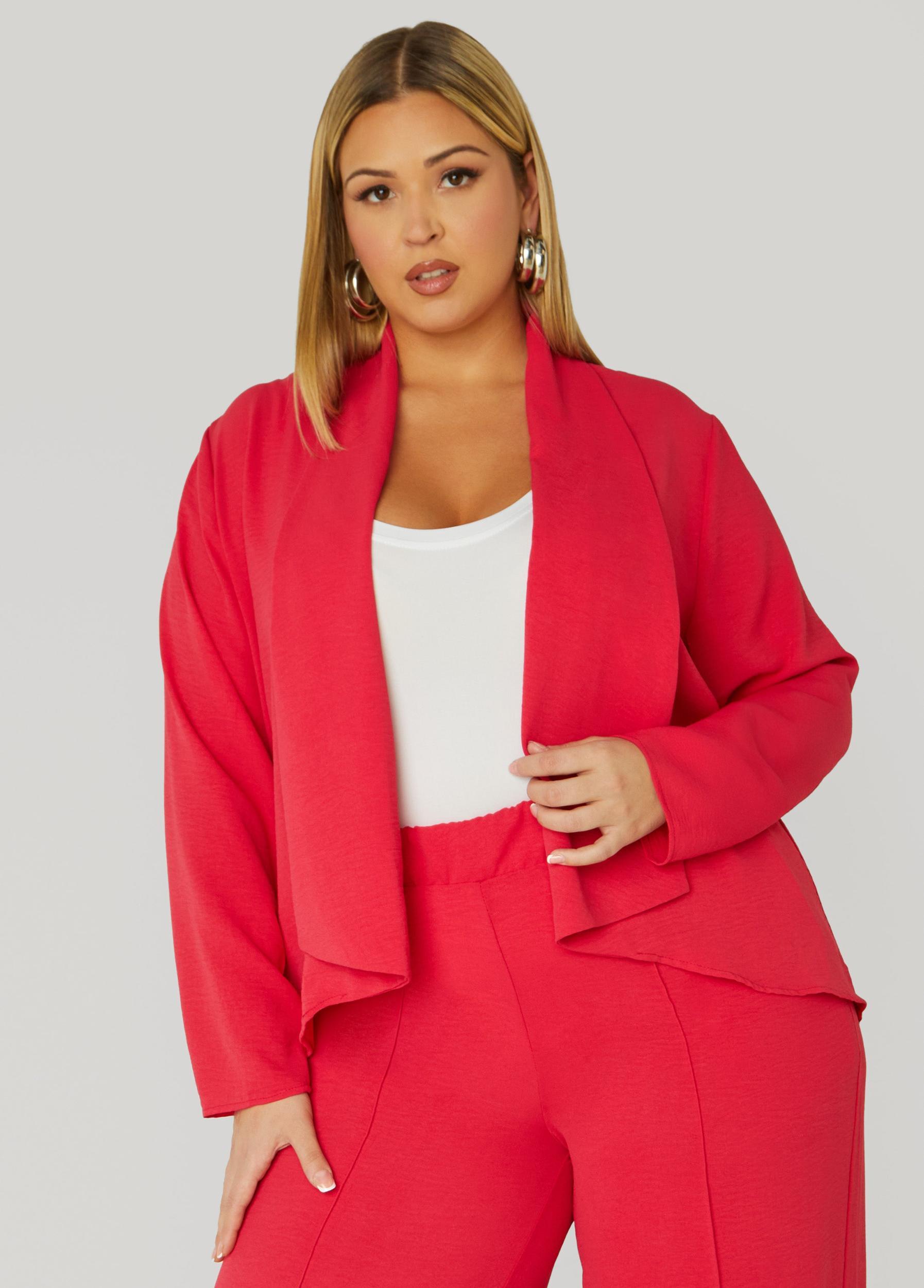 Draped Textured Jacket Product Image