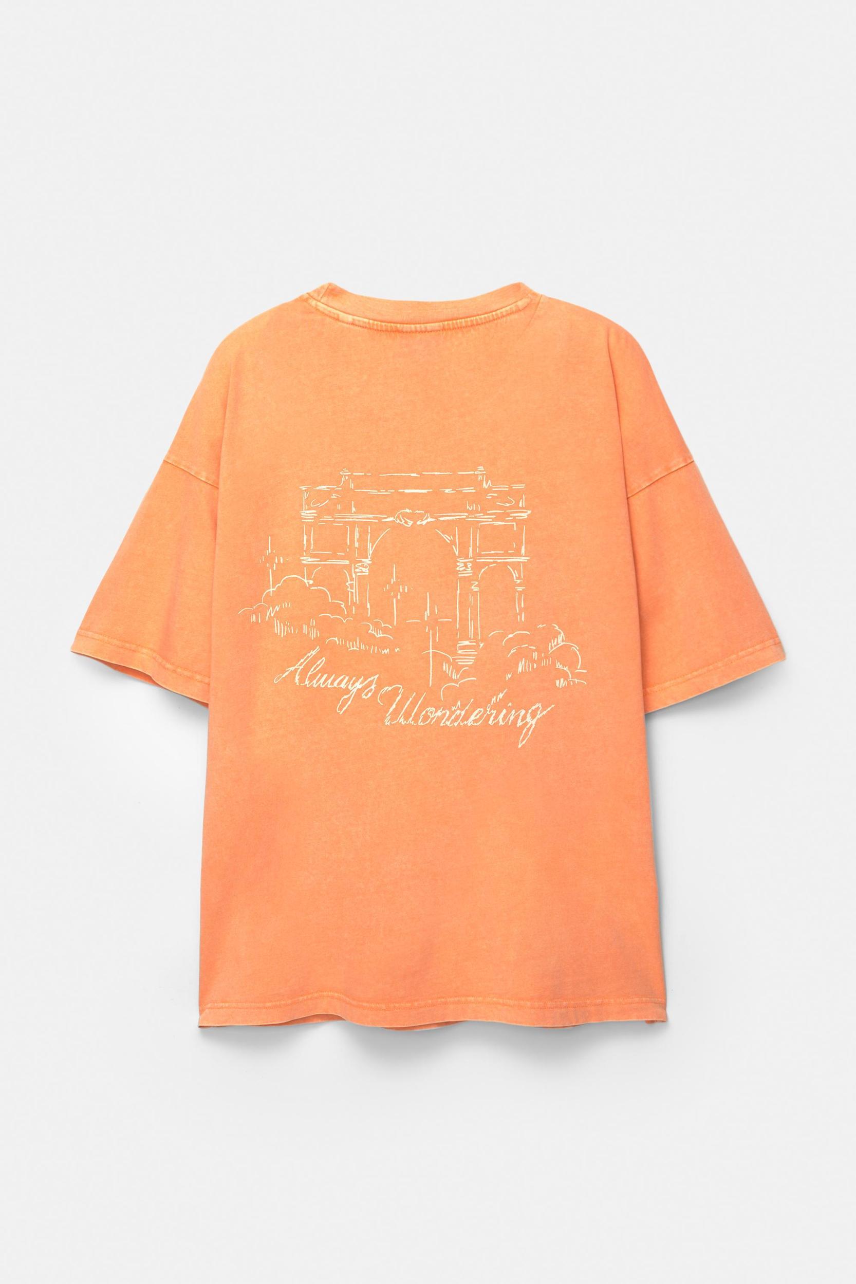 Orange STWD graphic T-shirt Product Image