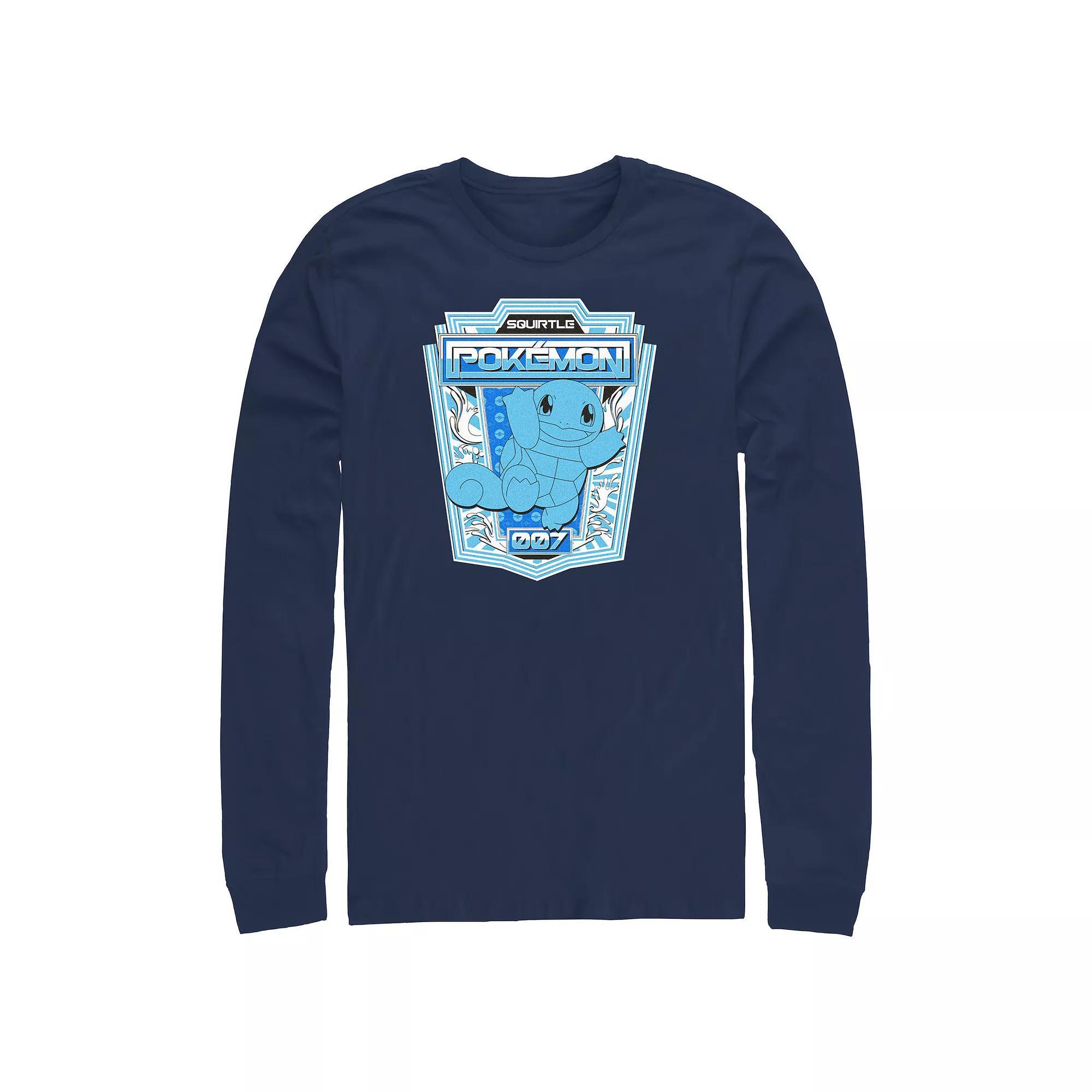 Men's Pokemon Squirtle Badge Graphic Tee, Size: Small, Blue Product Image