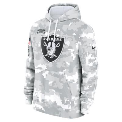 Men's Nike Arctic Camo Las Vegas Raiders 2024 Salute to Service Club Fleece Pullover Hoodie, Size: Small, Lvr Team Product Image
