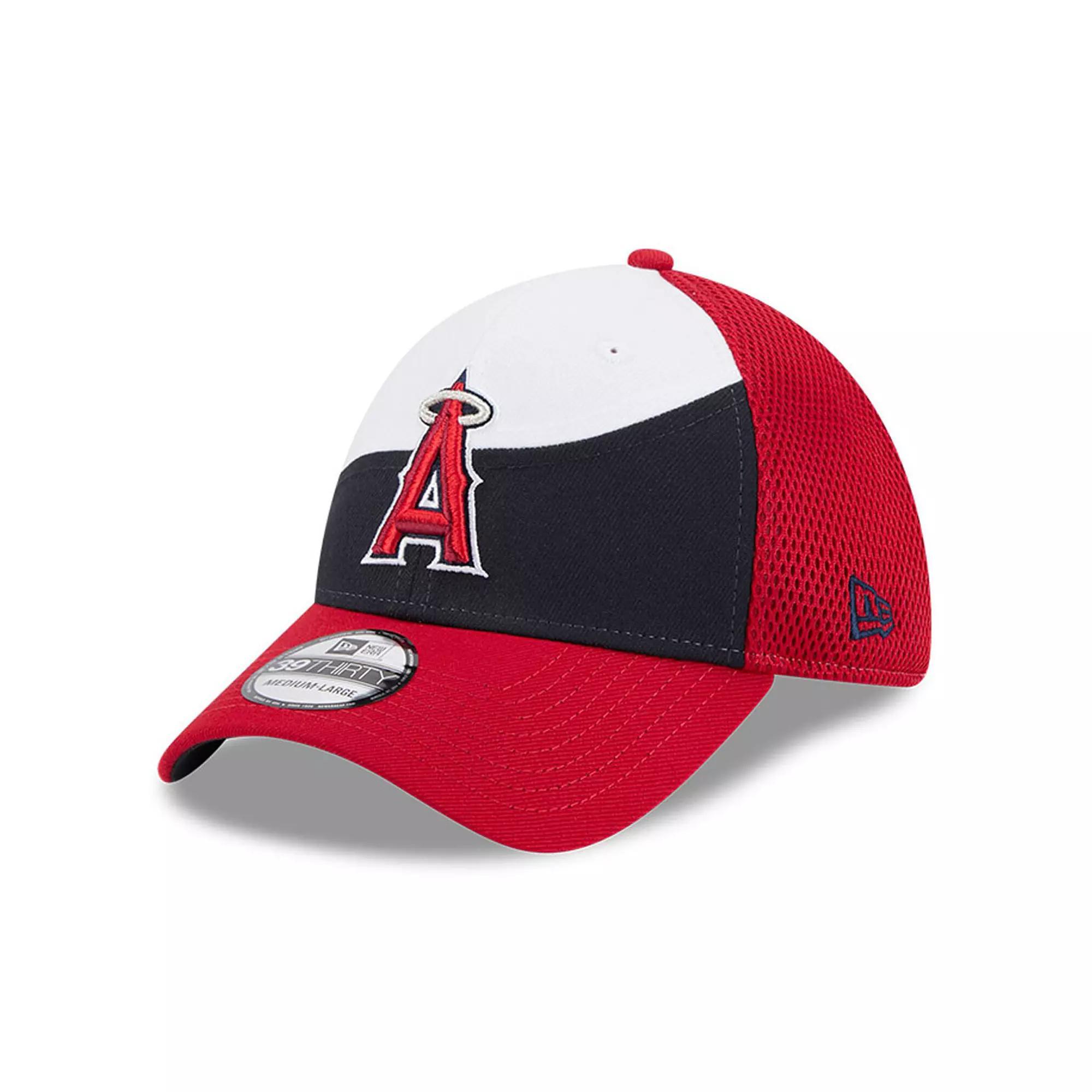 Men's New Era  White/Navy Los Angeles Angels 2025 Spring Training 39THIRTY Flex Hat, Size: Large/XL Product Image