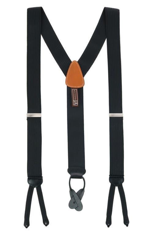 Mens Regal Silk and Leather Suspender Braces Product Image