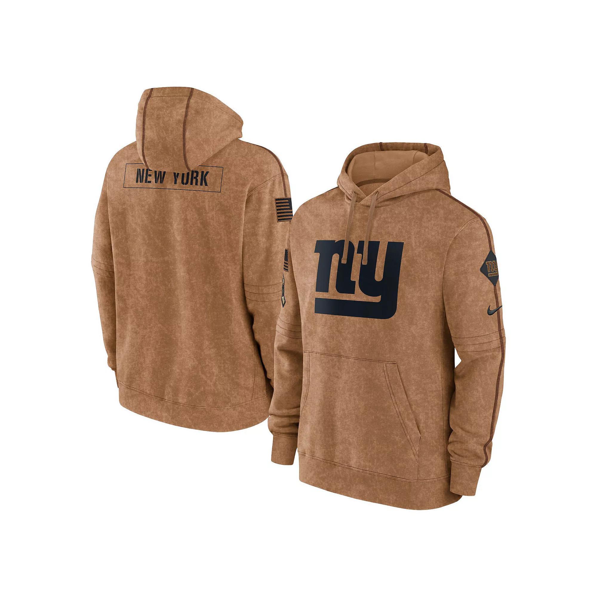 Men's Nike  Brown New York Giants 2023 Salute To Service Club Pullover Hoodie, Size: Medium Product Image