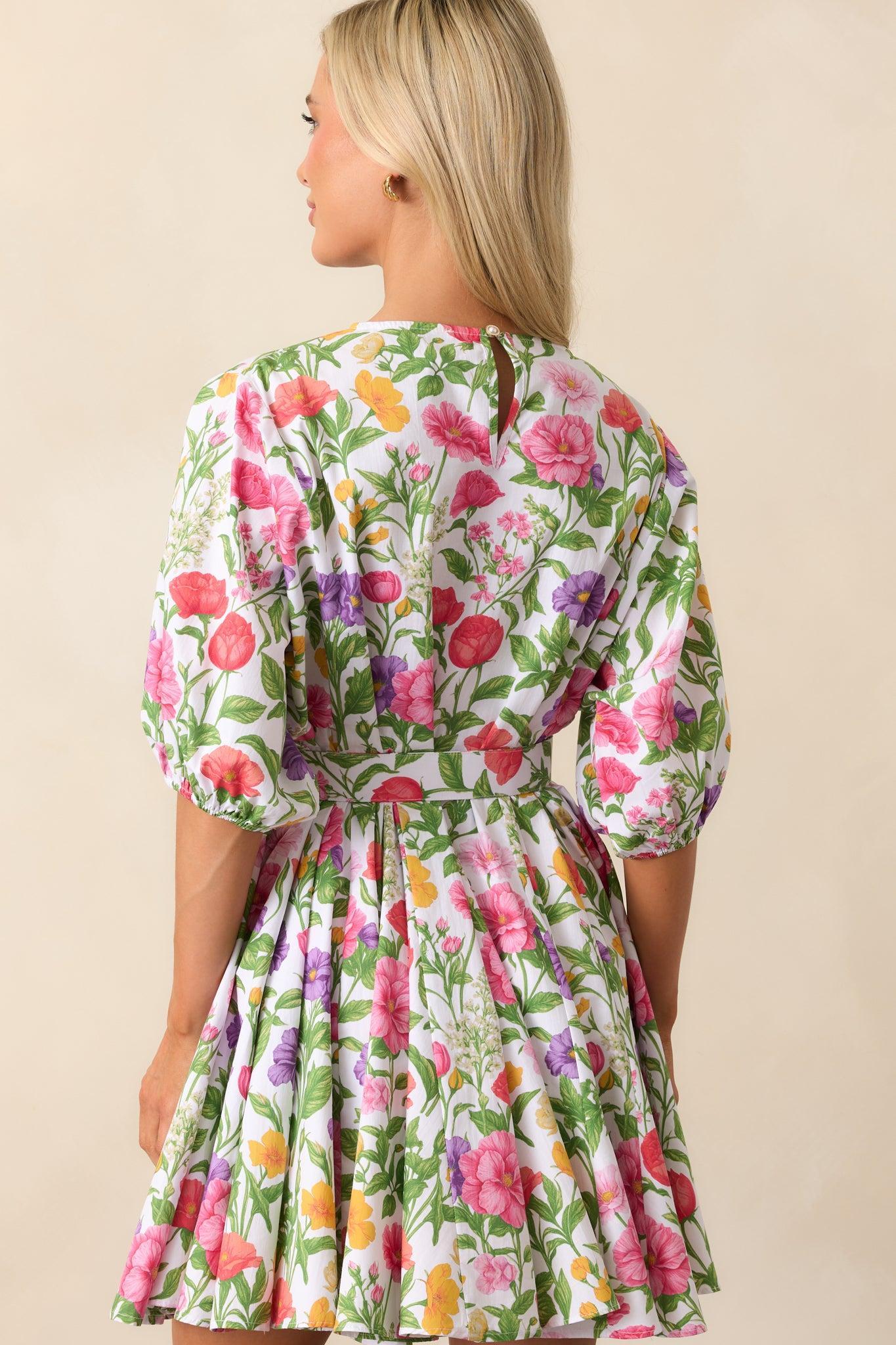 Fallon Secret Garden Floral Cotton Swing Dress Product Image