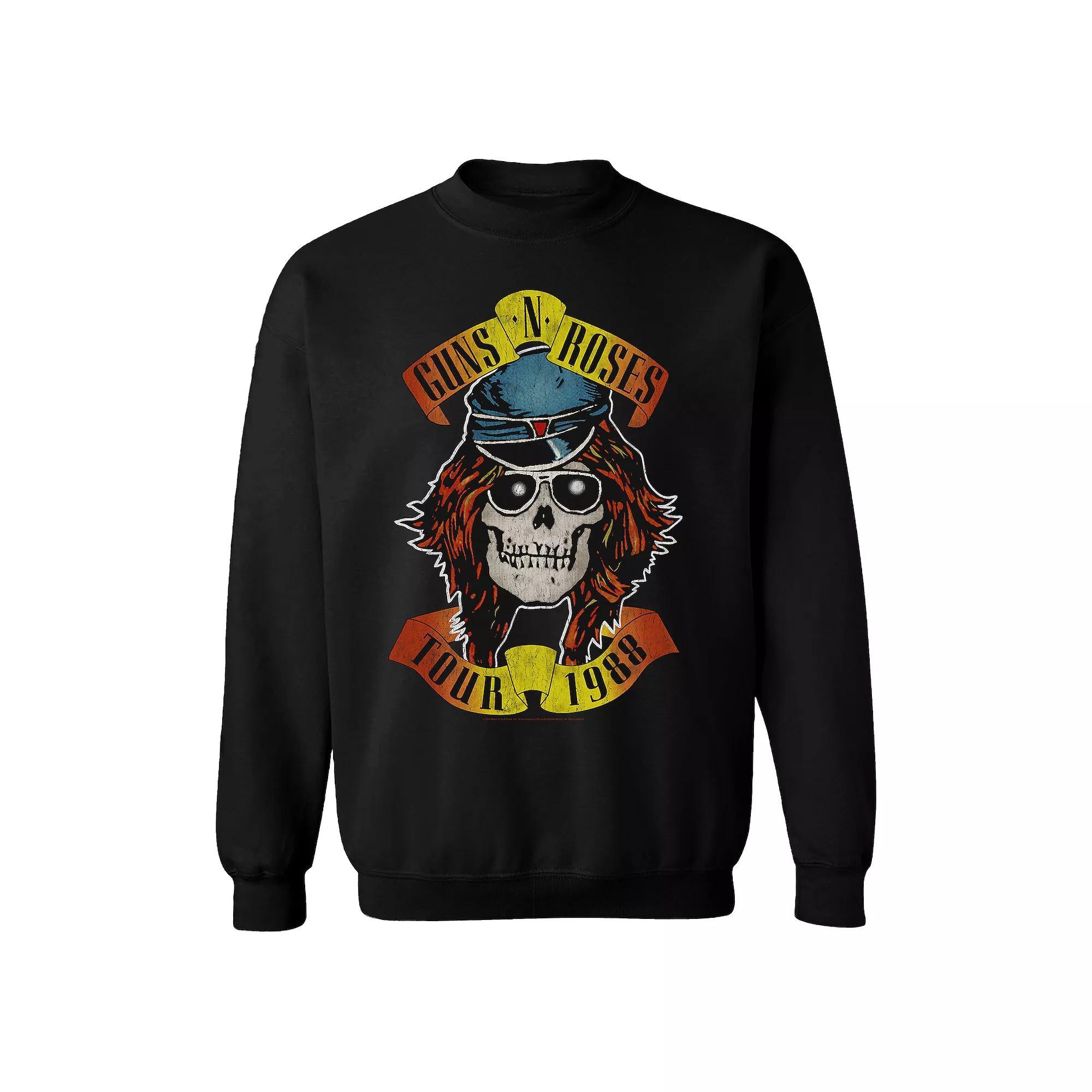 Men's Guns n' Roses Appetite 88 Tour Sweatshirt, Size: Large, Black Product Image