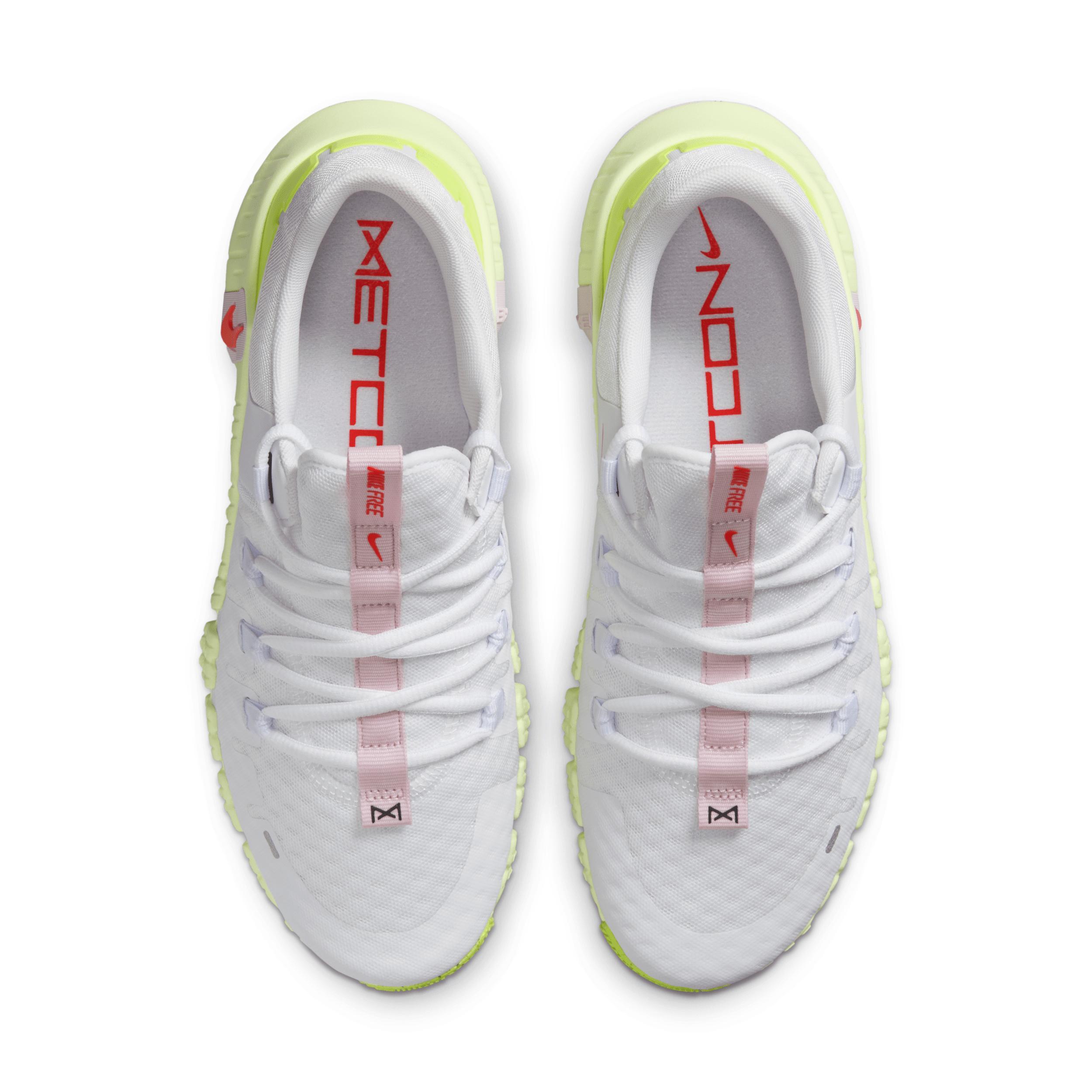 Nike Womens Free Metcon 5 - Running Shoes Bright Crimson/White/Barely Volt Product Image