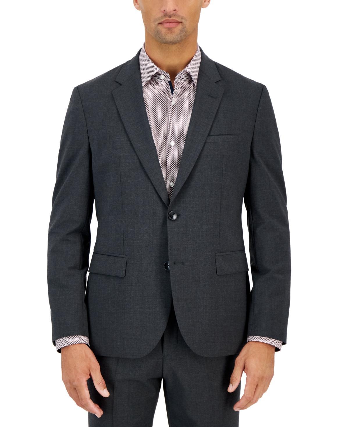HUGO BOSS Hugo By  Men's Modern-fit Solid Wool-blend Suit Jacket In Blue Product Image