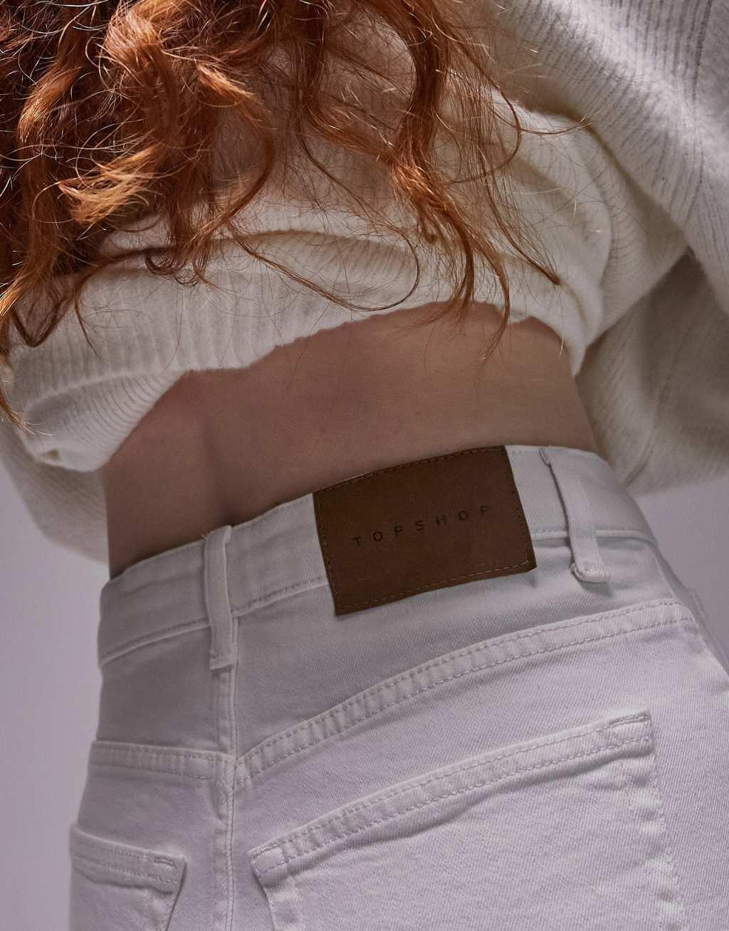 Topshop denim comfort stretch shorts Product Image