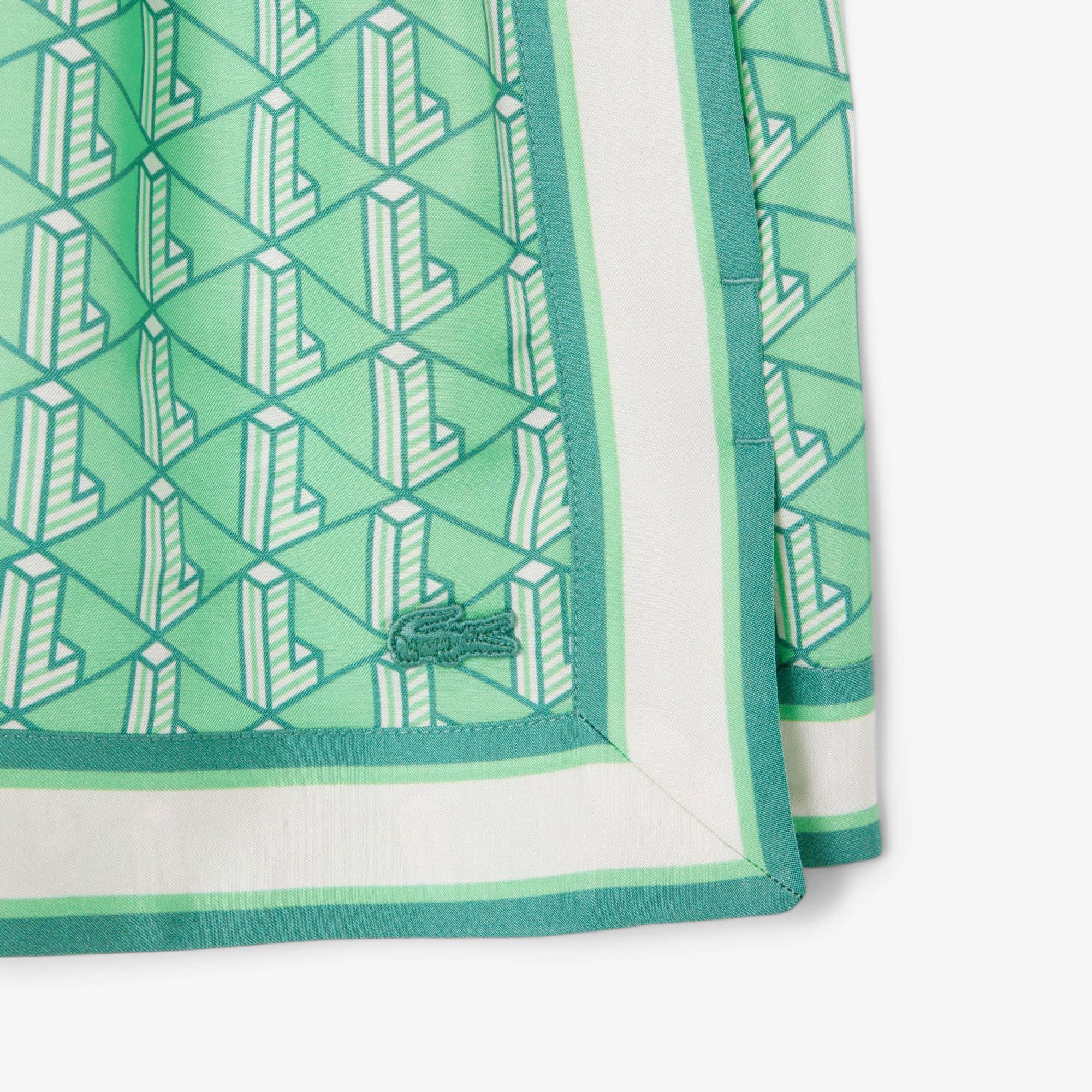 Fluid Monogram Print Shorts Product Image