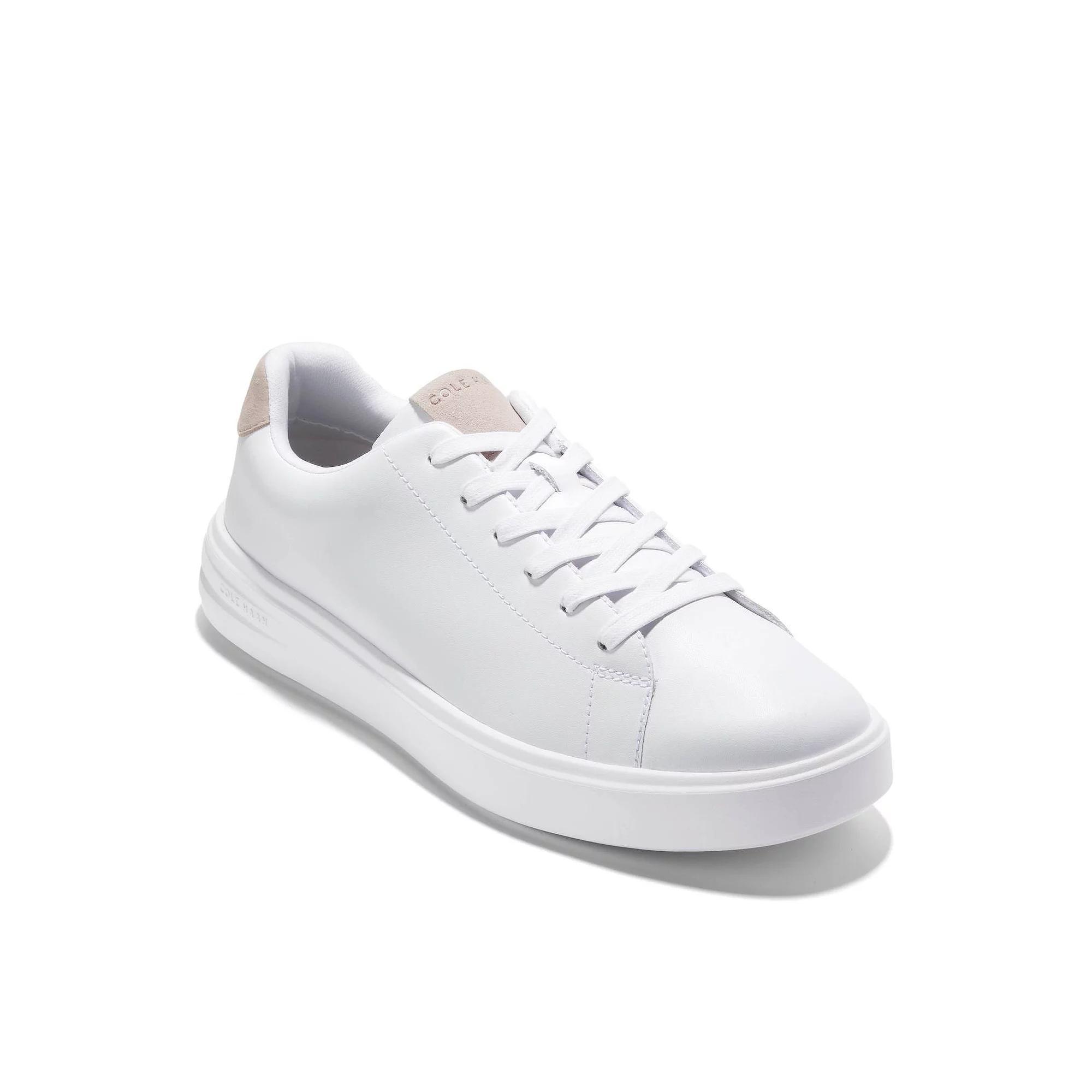 Cole Haan Grand+ Court Men's Leather Sneakers, Size: 11.5 Medium, Optic White White Product Image