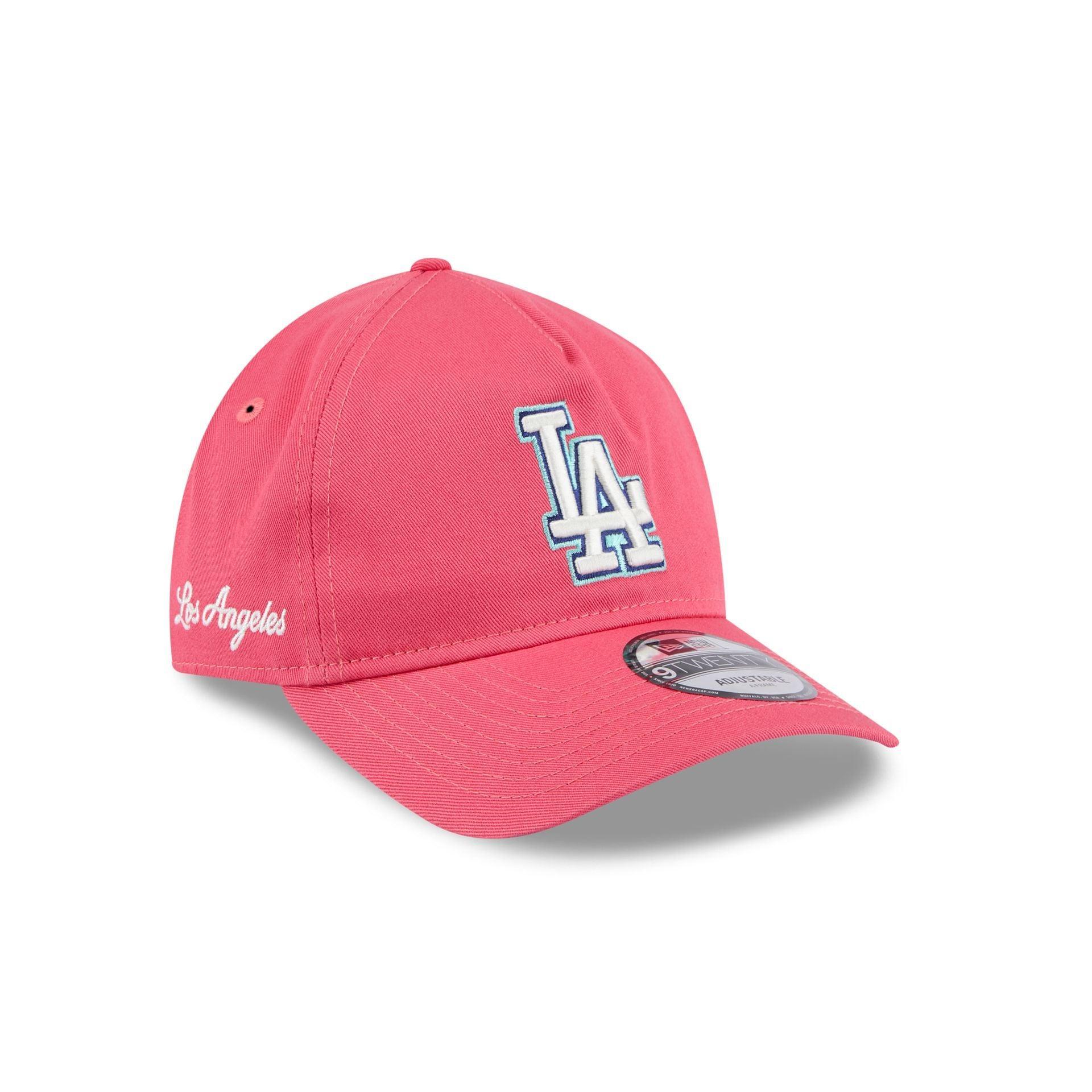 Los Angeles Dodgers Coral 9TWENTY A-Frame Adjustable Hat Male Product Image