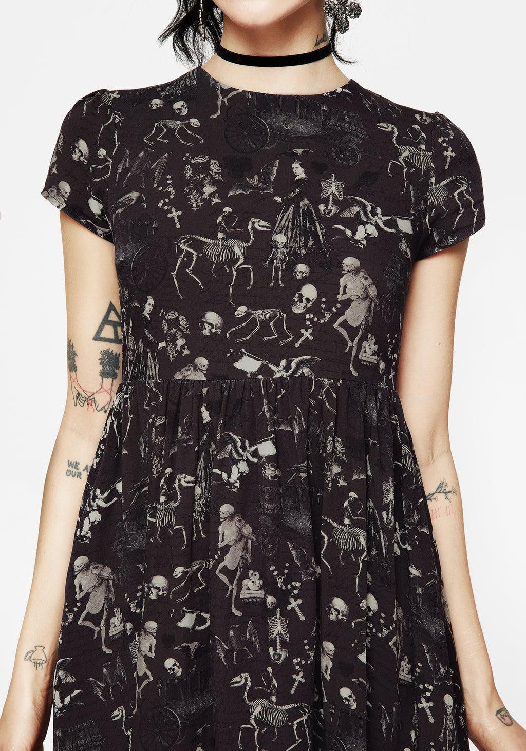 Melancholia Mini Skater Dress Product Image