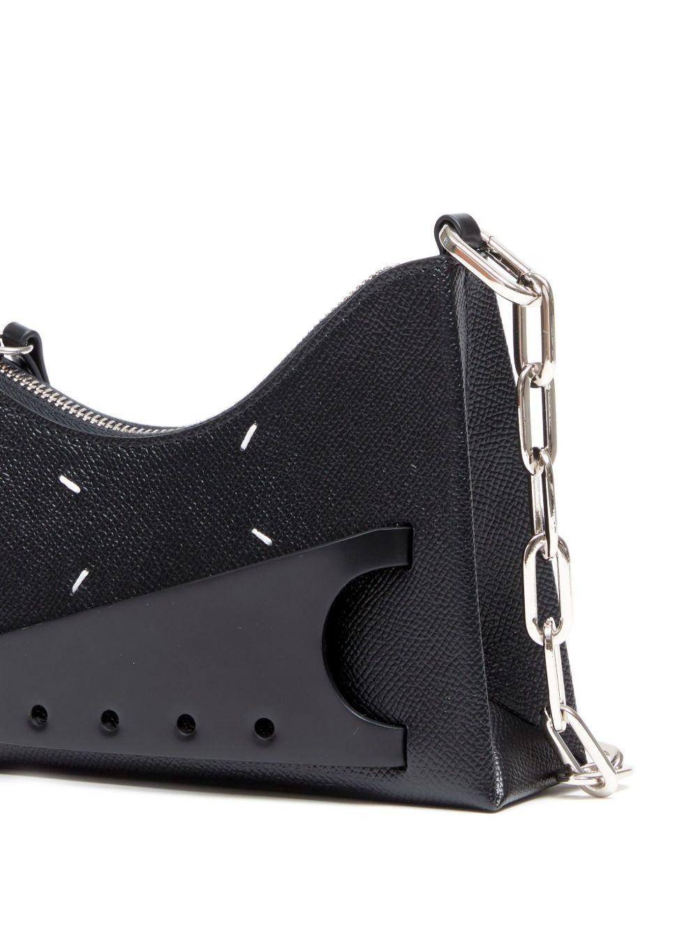 micro Snatched leather shoulder bag Product Image