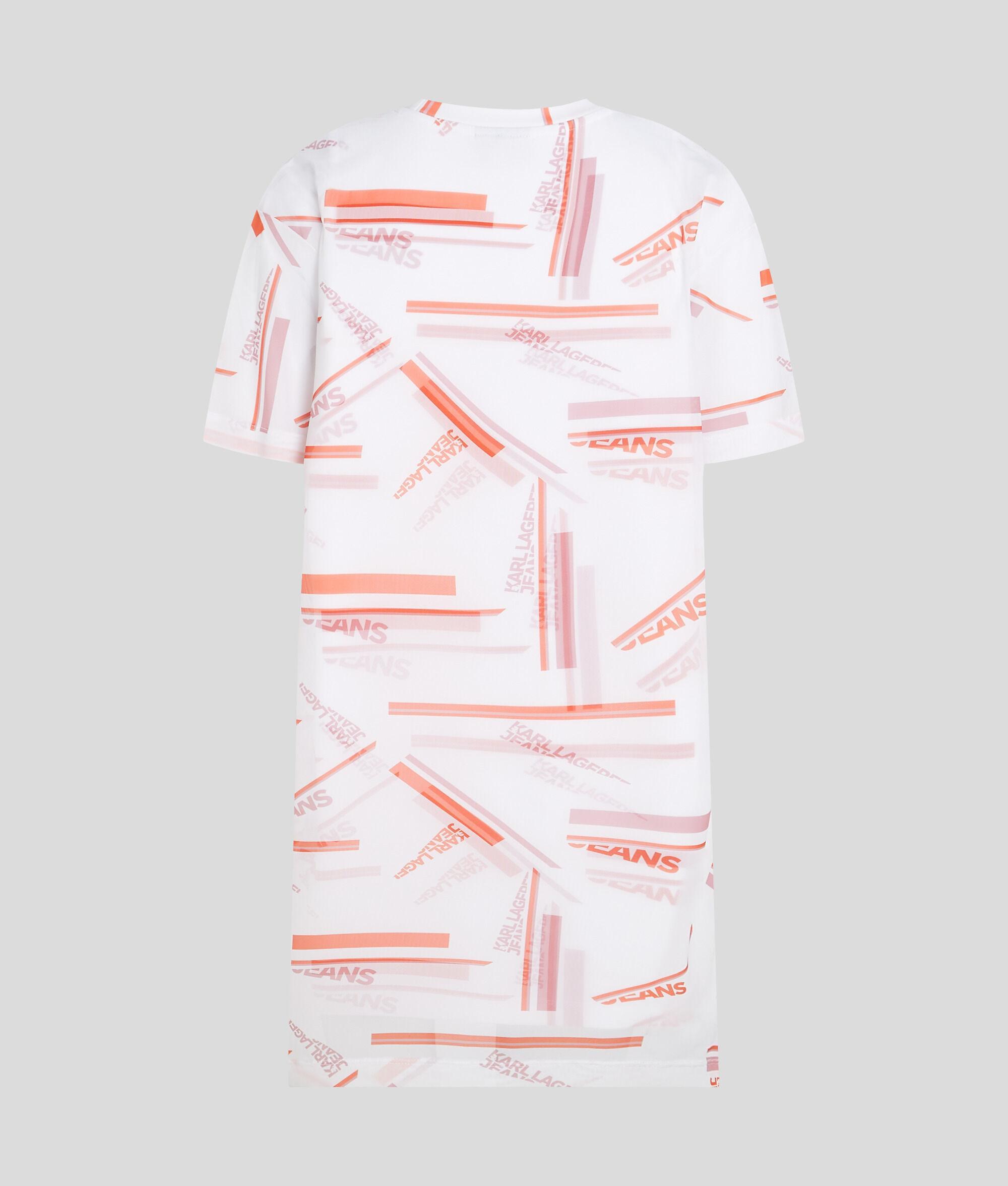 GRAPHIC PRINT MESH DRESS Product Image