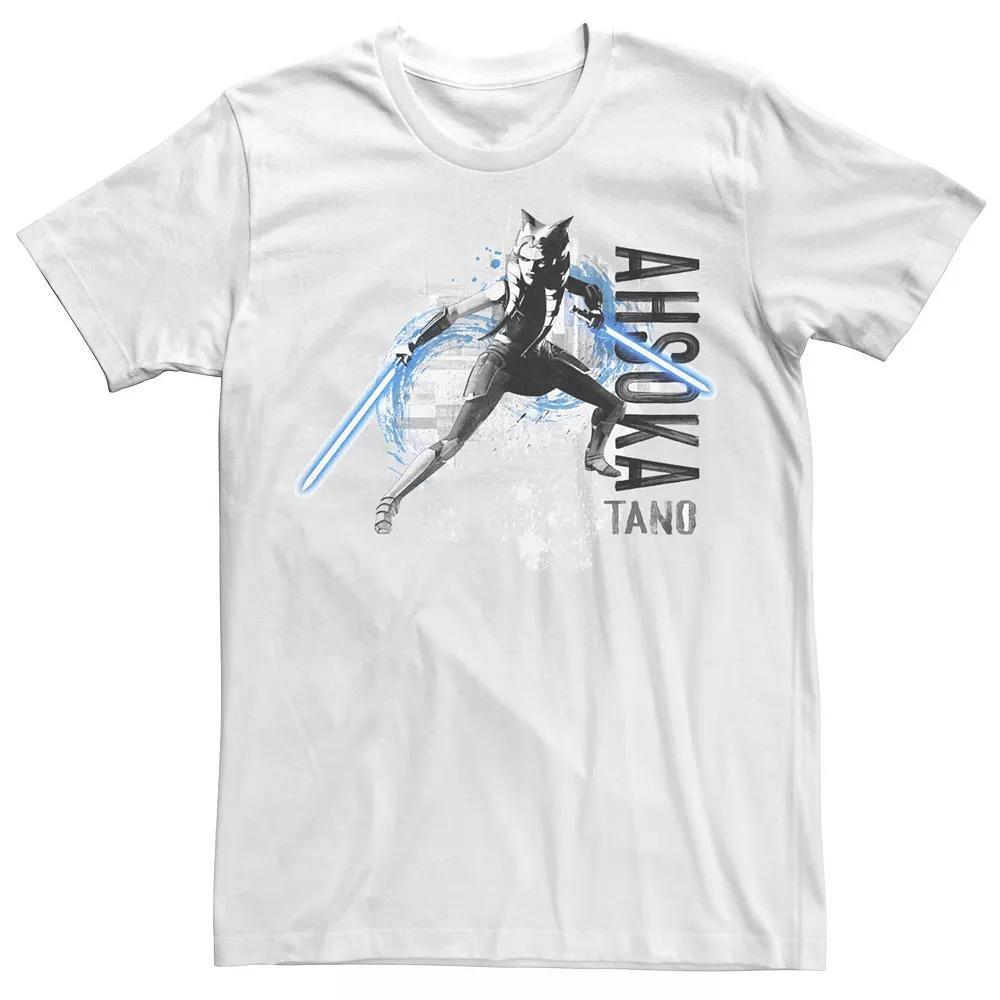 Men's Star Wars The Clone Wars Ahsoka Painted Tee, Size: XXL, White Product Image