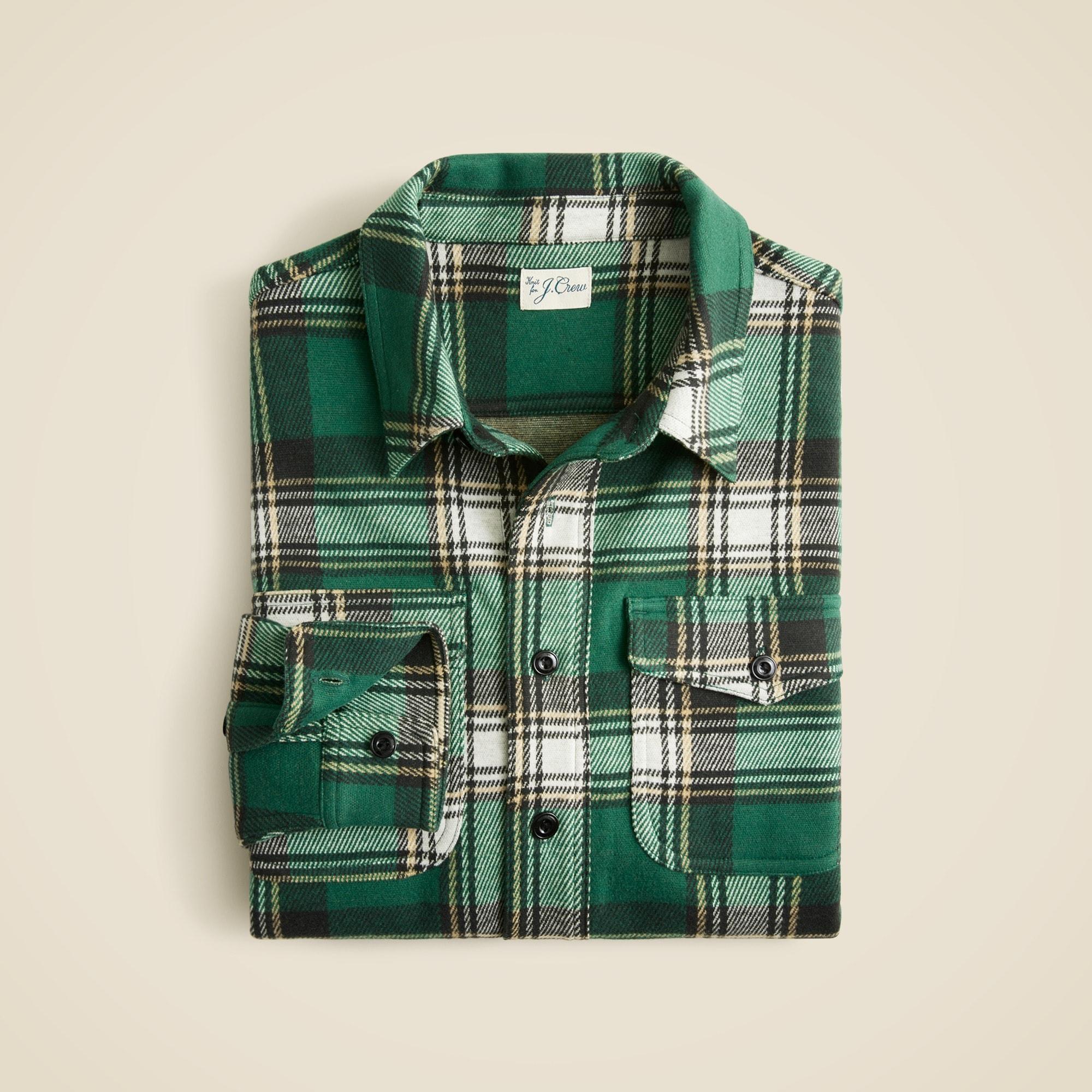 Seaboard soft-knit shirt in plaid Product Image