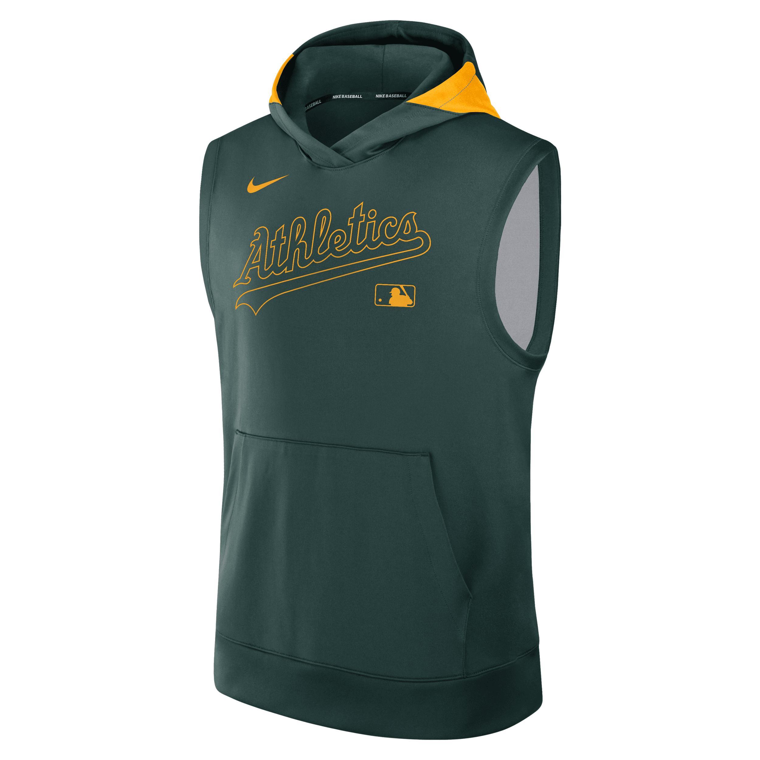 Houston Astros Authentic Collection Menâs Nike Men's Dri-FIT MLB Sleeveless Pullover Hoodie Product Image