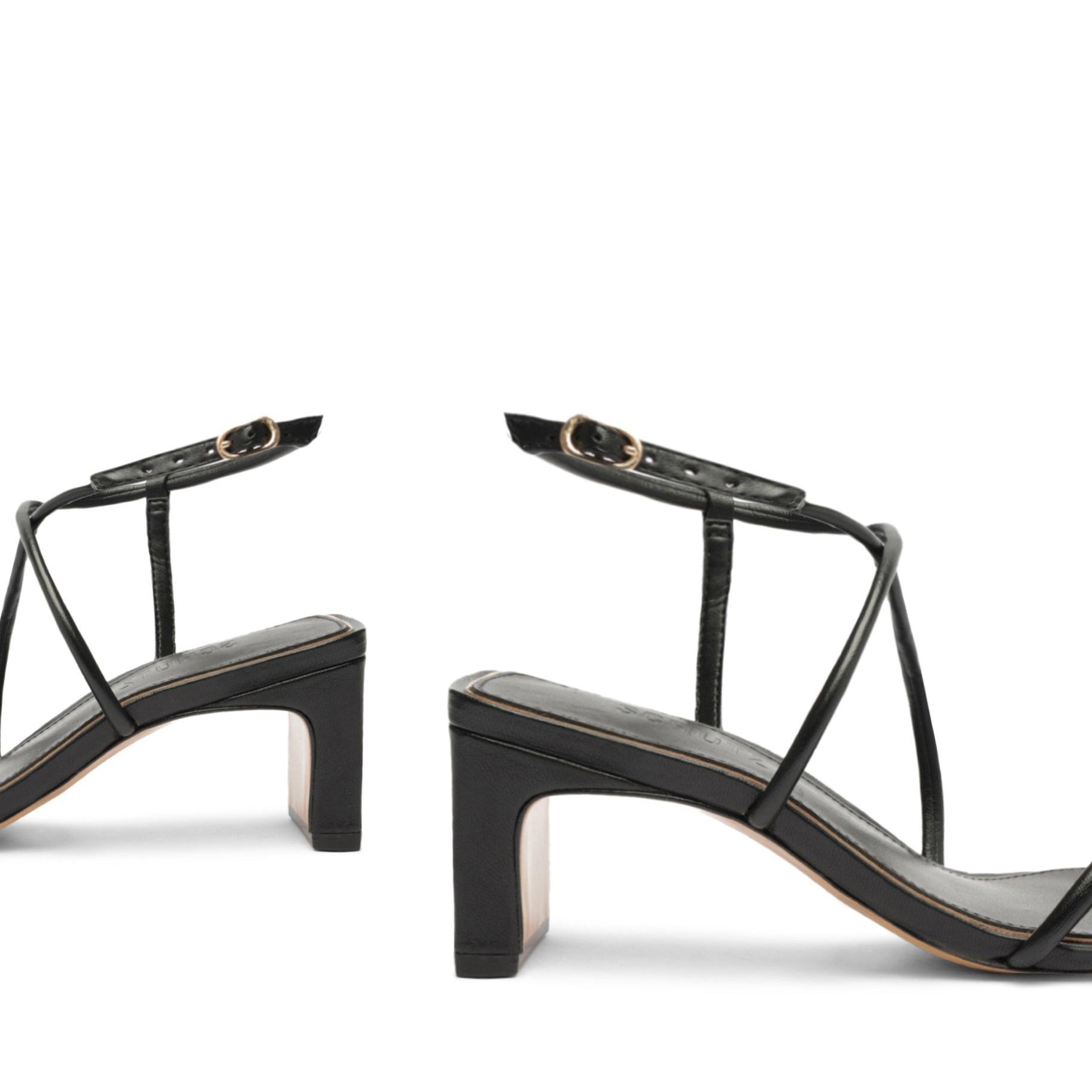 Aimee Block Leather Sandal Product Image
